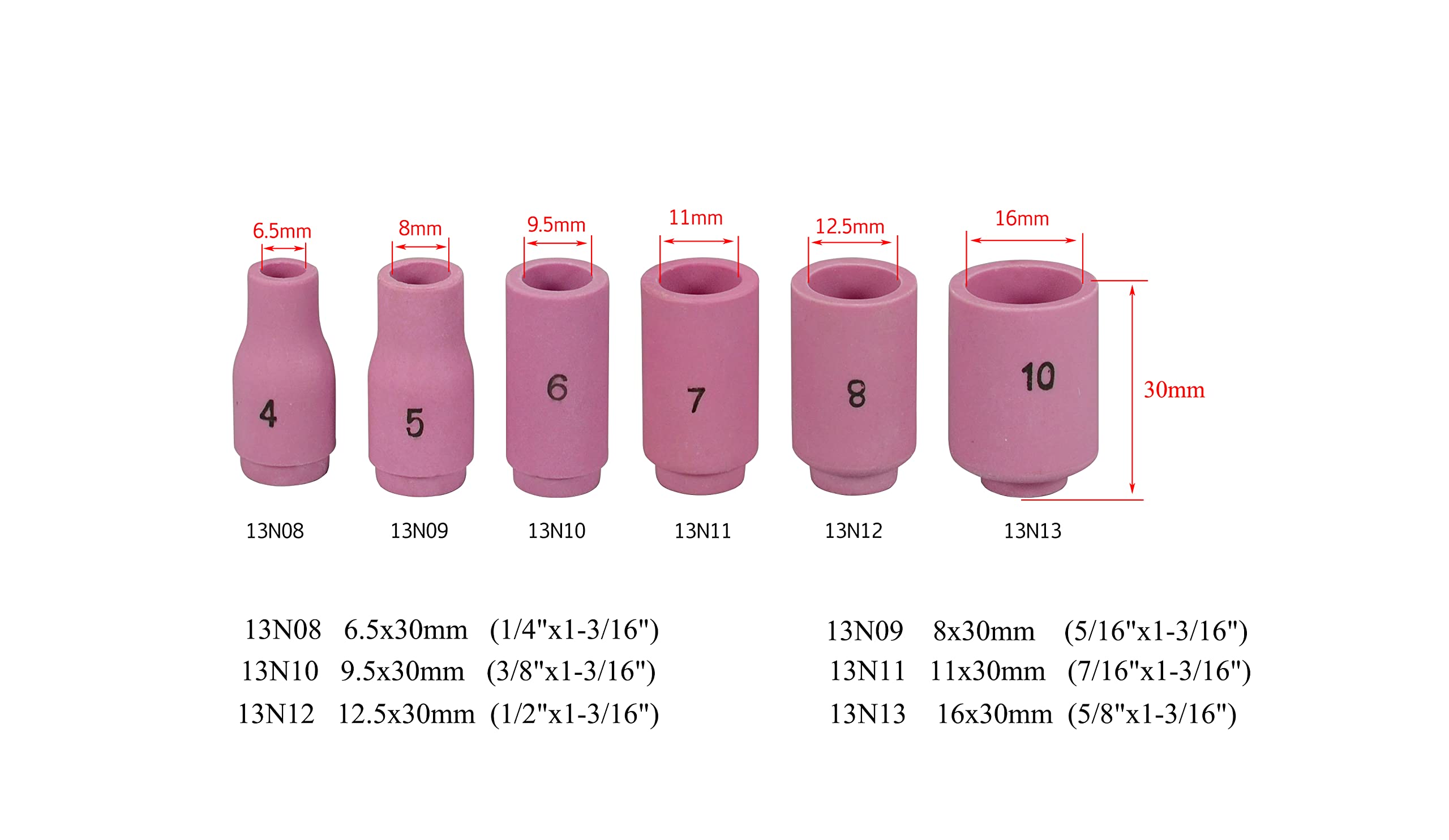 Klemnippel stubby lens WP17/18/20 33mm | Mulax | 1,60mm diameter