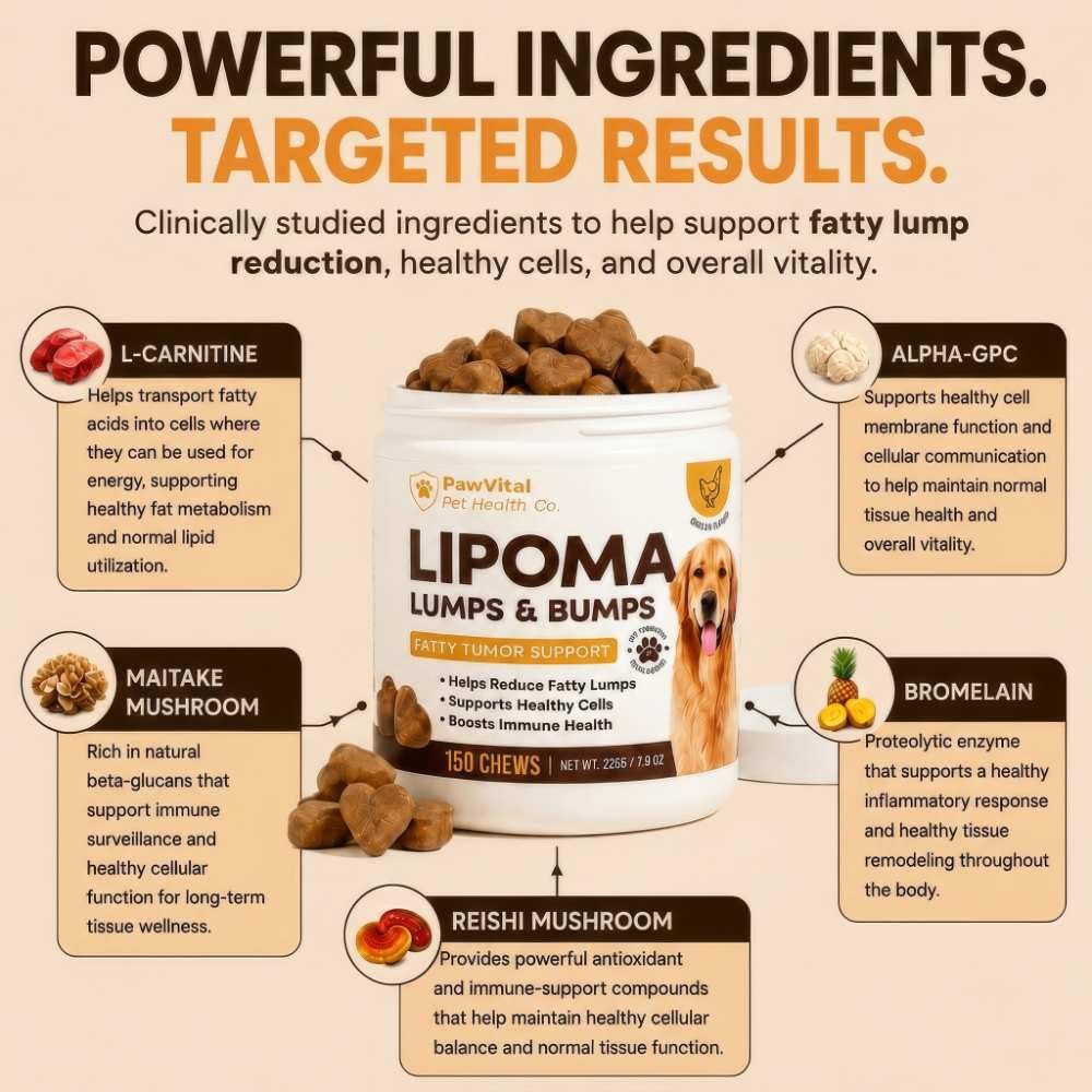 Lipoma Treatment for Dogs – Lumps & Bumps Support, Helps Reduce Fatty Tumors, Turkey Tail Mushroom Chews for Immune Health with L Carnitine, Chicken Flavor, 150 Soft Chews — Amazon image 7