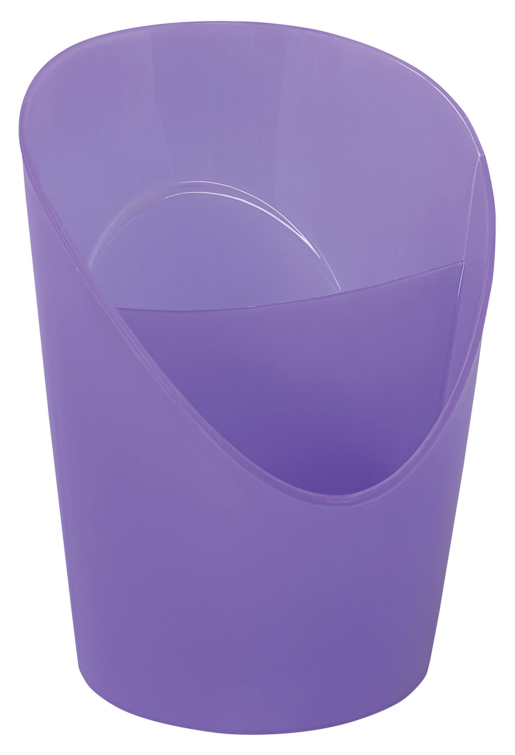 Esselte Pencil Pot/Pen Holder, Double Section Desktop Storage Organiser for Stationery, Home/Office Use, Embossed Pattern, Colour'Breeze Range, Lavender, 628460