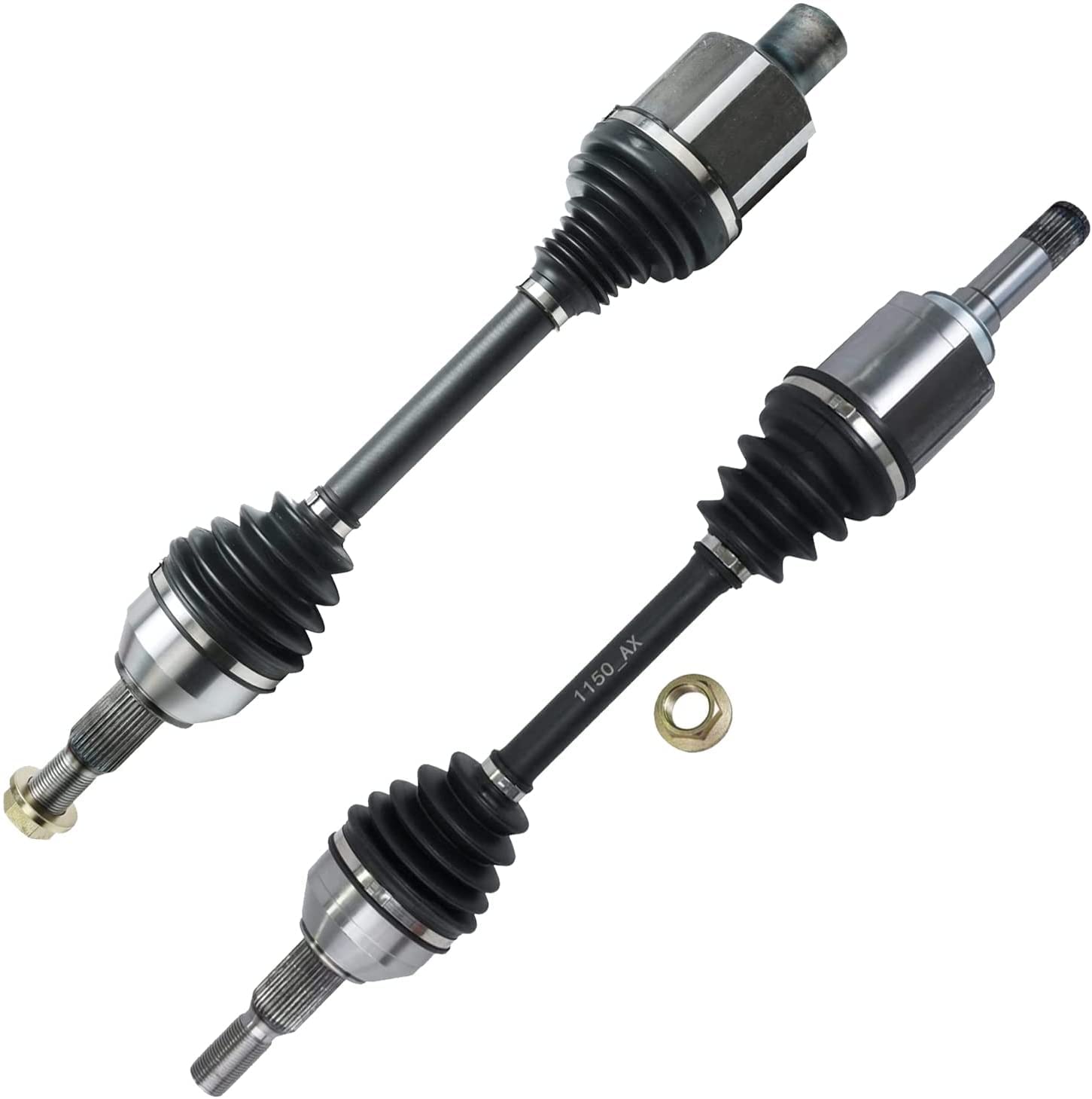 Detroit Axle - Front 2pc CV Axles for Chevrolet Traverse Buick Enclave