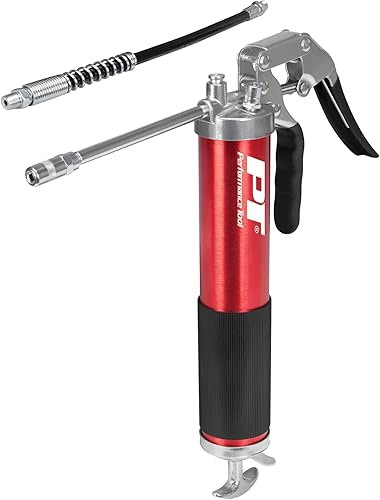 Miniatura 44 de Performance Tool W54198 Pistola de engrase de 3 oz con manguera flexible
