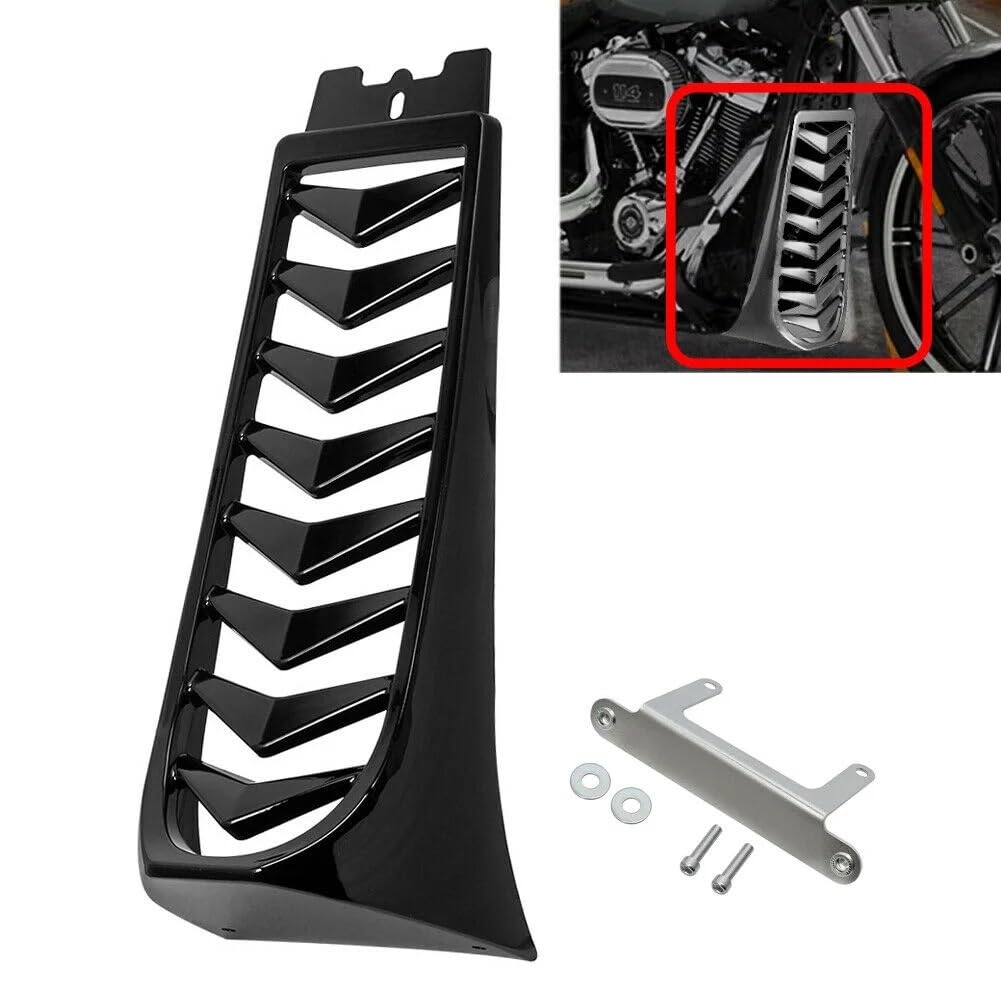 Motocyklowy błyszczący czarny przedni spoiler dolny osłona chłodnicy pasuje do Harley Softail Street Bob Breakout Fat Bob 2018-2023 2022