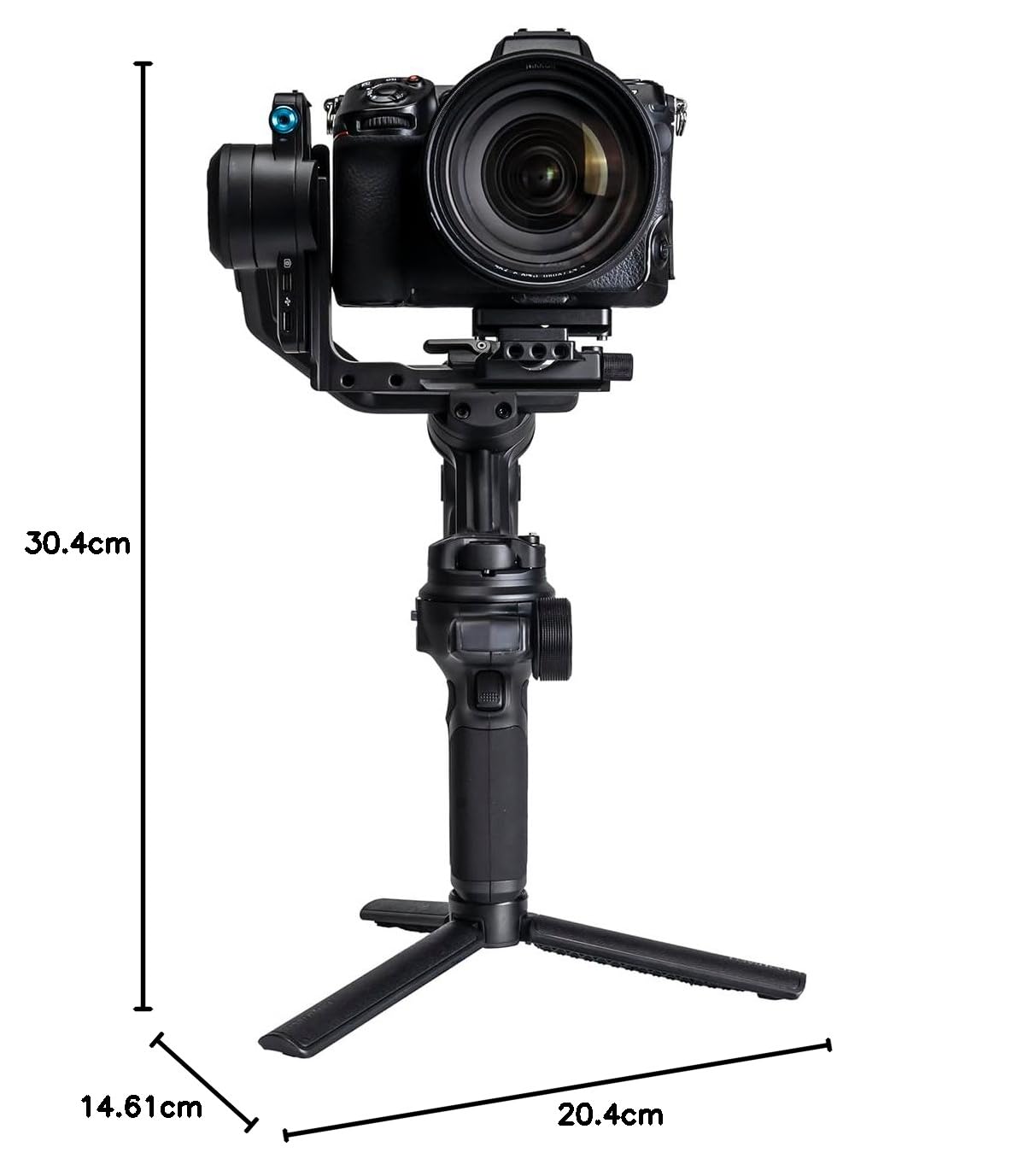 FeiyuTech SCORP 3 KIT, Stabilizzatore Fotocamera 3 assi per Canon/Sony/Panasonic/Nikon/Fujifilm, Carico utile di 5.51lbs, Controllo Bluetooth, Riprese verticali native,Schermo Tattile