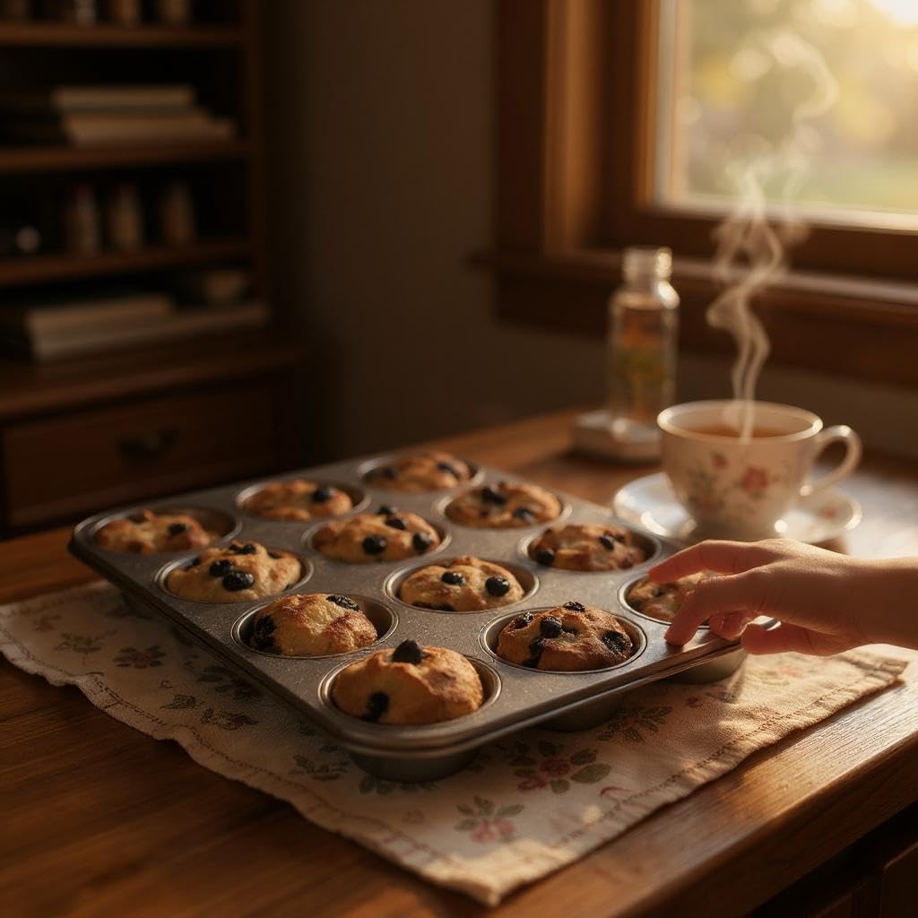 Lot de 2 plateaux antiadhésifs pour 12 muffins et muffins - Fabriqués en Angleterre