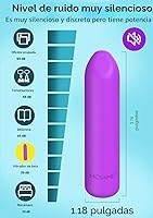 Vista 5 de Vibrador completamente de silicona para mujer, impermeabilidad IPX7, recargable, lápiz labial vibrador con punta angular, juguete sexual portátil