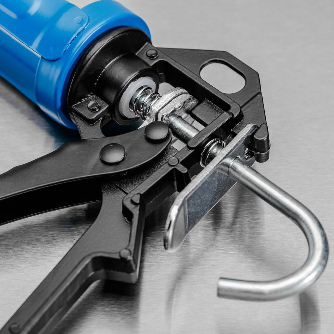 Högert Technik - Pistola per cartucce - Siringa in silicone per l'utilizzo di tutte le cartucce di sigillanti e adesivi da 310 ml - Pistola a cartuccia - Forza di pressione: 1800 N