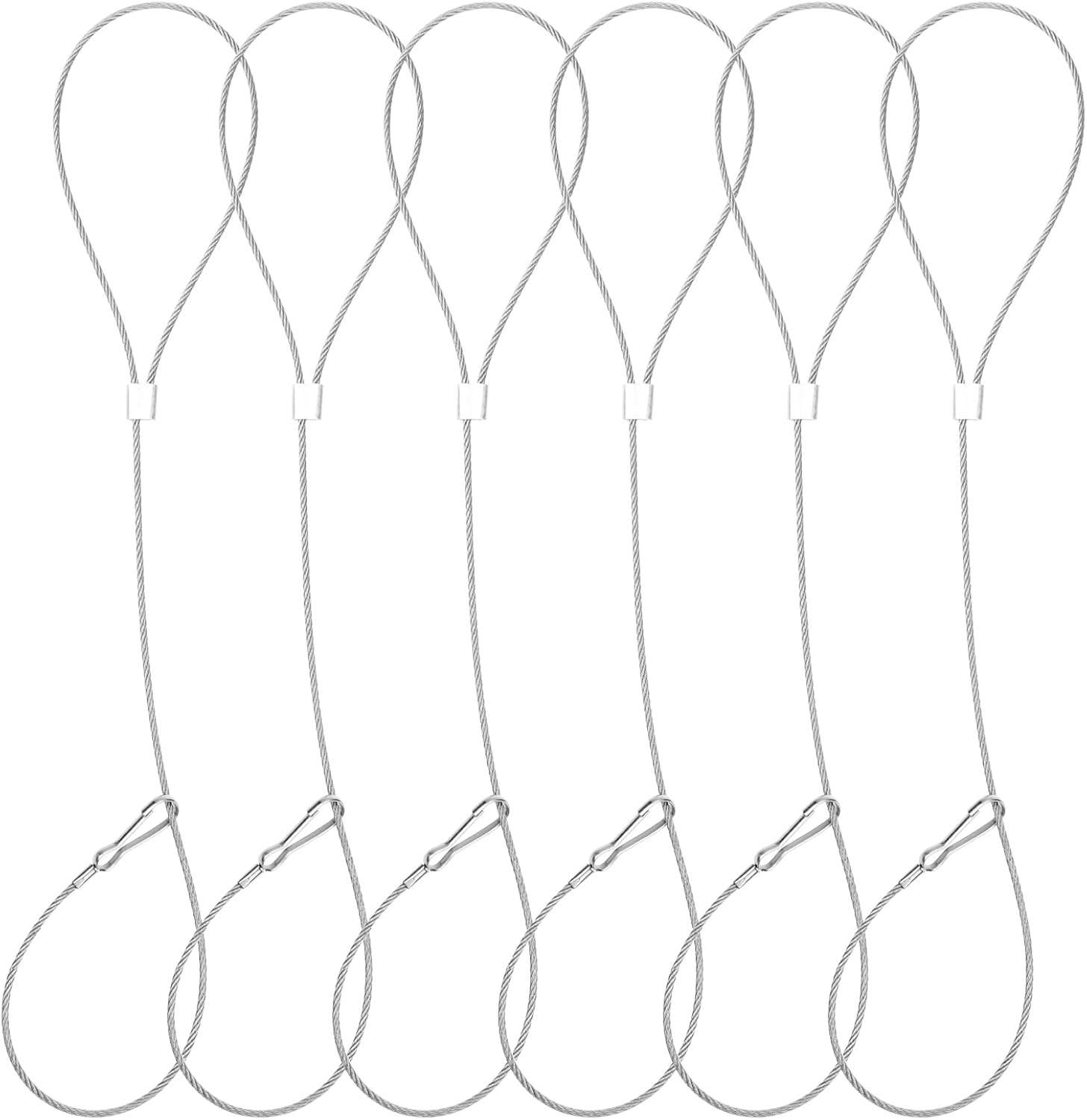 6Pcs Gate Latch Pull Cord Spring Loaded Latch Adjustable