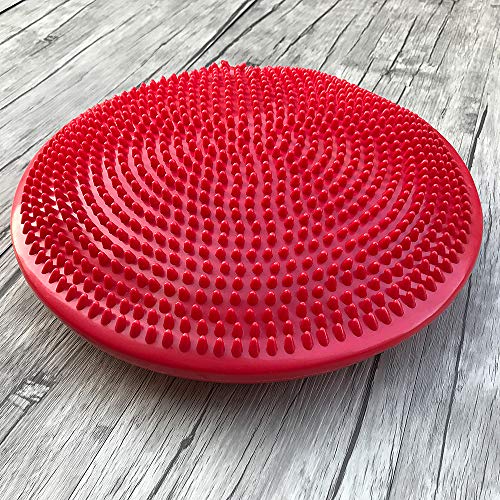 Disco de equilíbrio, Andoer 33CM Yoga Balance Disc inflável estabilidade oscilante almofada bomba de