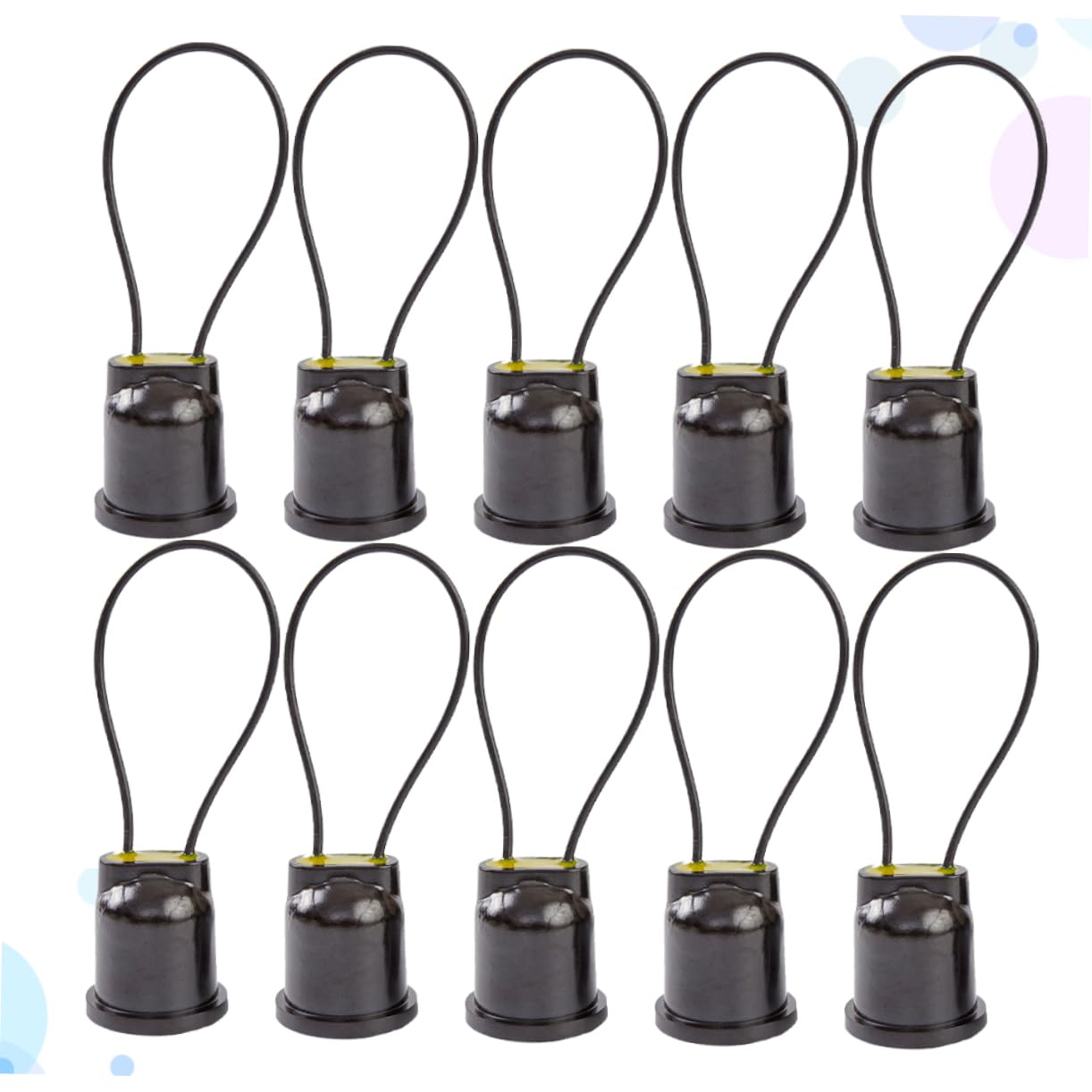HOUDERCO 10pcs E27 Screw Lamp Holder Waterproof Light Base Easy Install Retro Style Home Restaurant Bar DIY Projects