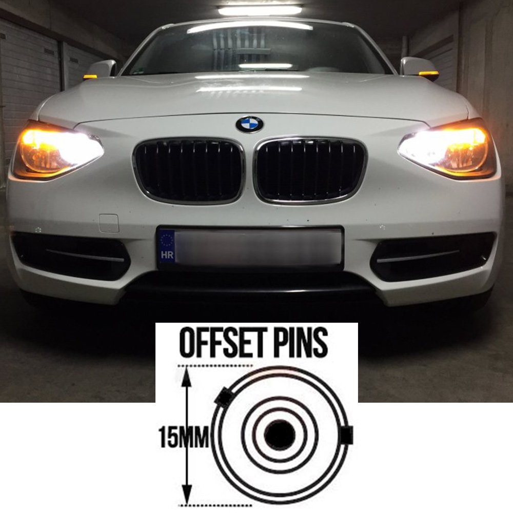 2x 581 PY21w BAU15s 72 LED Ambre Clignotant Ampoules Canbus Sans Erreur