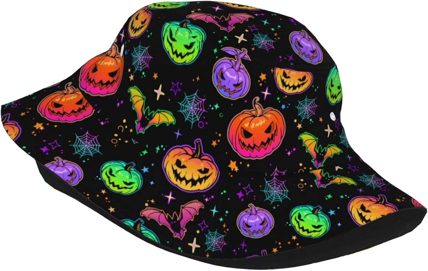 Halloween Bucket Hat for Women Men Watercolor Gothic Skull Hat Holiday Party Cap Outdoor Travel Sun Caps - Image 2