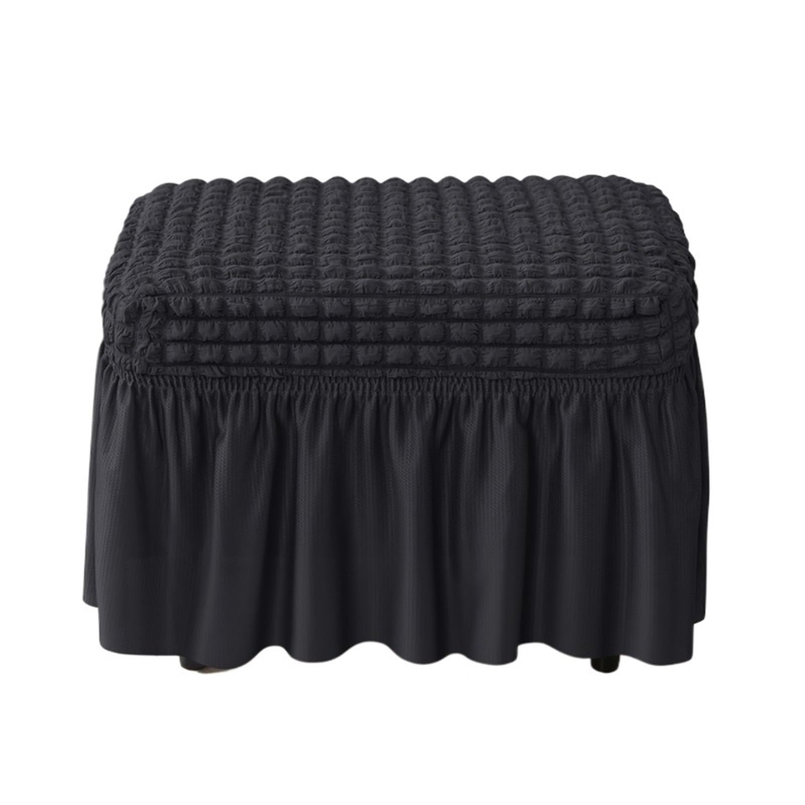 YXINAER Foot Stool Cover 1PCS Bubble Footstool Stretch Ottoman(B6 Footstool Cover)