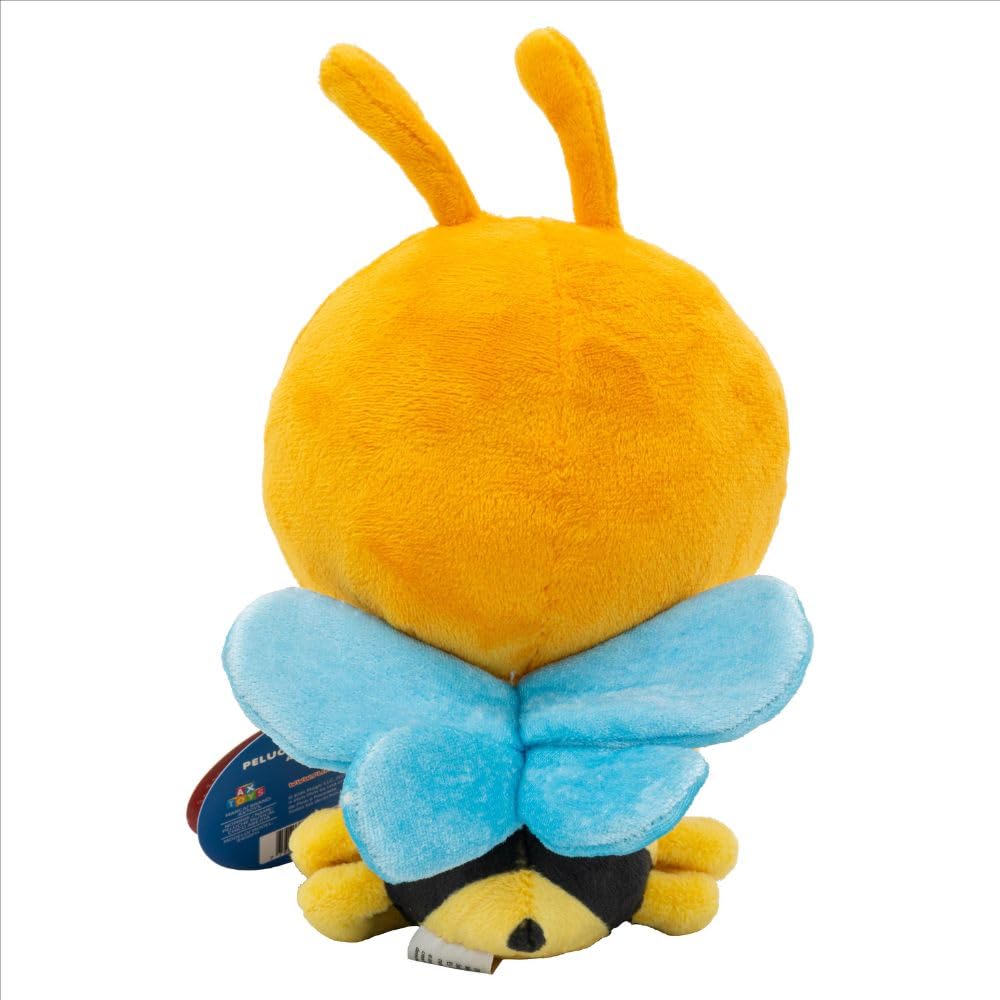 BANDAI Plim Plim – Peluche Musical Abejita PL85026 de 20 cm – XL Interactivo con música “Abejita Chiquita”, alas Crunchy y diversión sensorial para niños