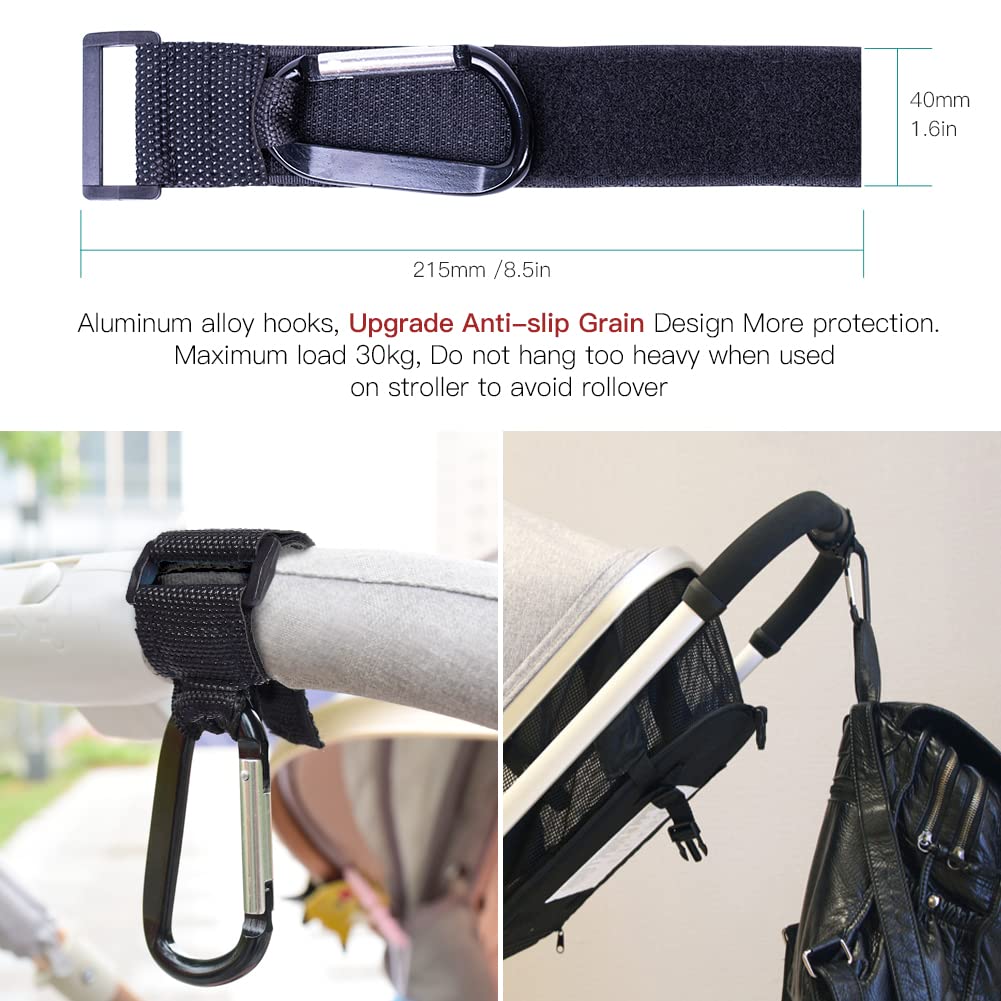 Guanti da passeggino universali per carrozzina, guanti antigelo per passeggino, guanti da golf per carrello per animali domestici, scaldamani impermeabili con gancio per passeggino, nero
