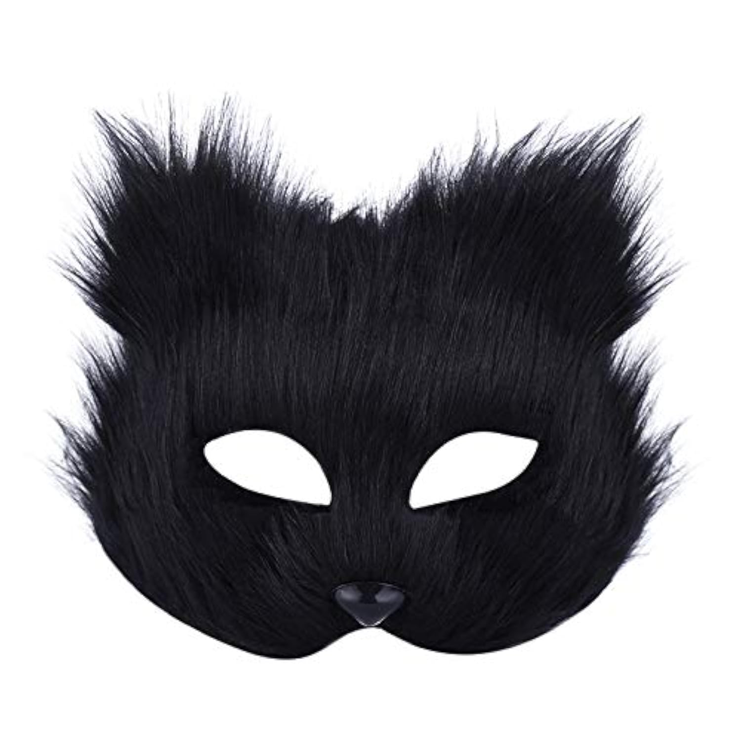 Mask Halloween Cat Canine Mask Cosplay Costume Half Face Animal Furry Party Christmas Eye Cats Masks Easter Half-Face Masks