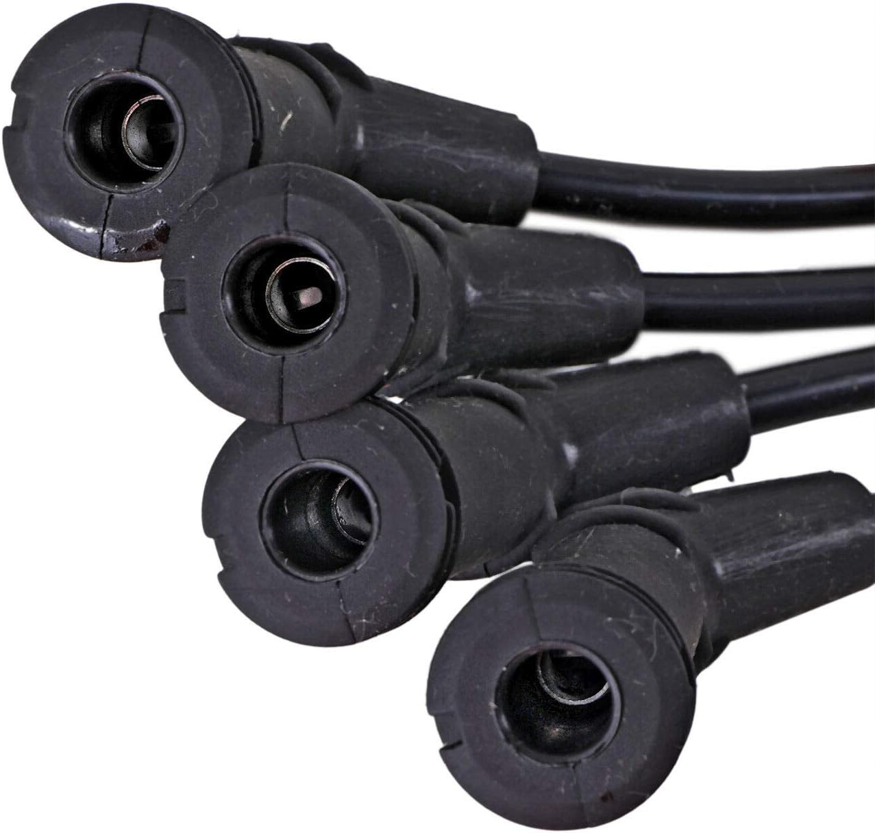 Ignition Spark Plug Wires 7mm (4PC Set) for 1995-2003 Hyundai Accent L4 1.5L SOHC