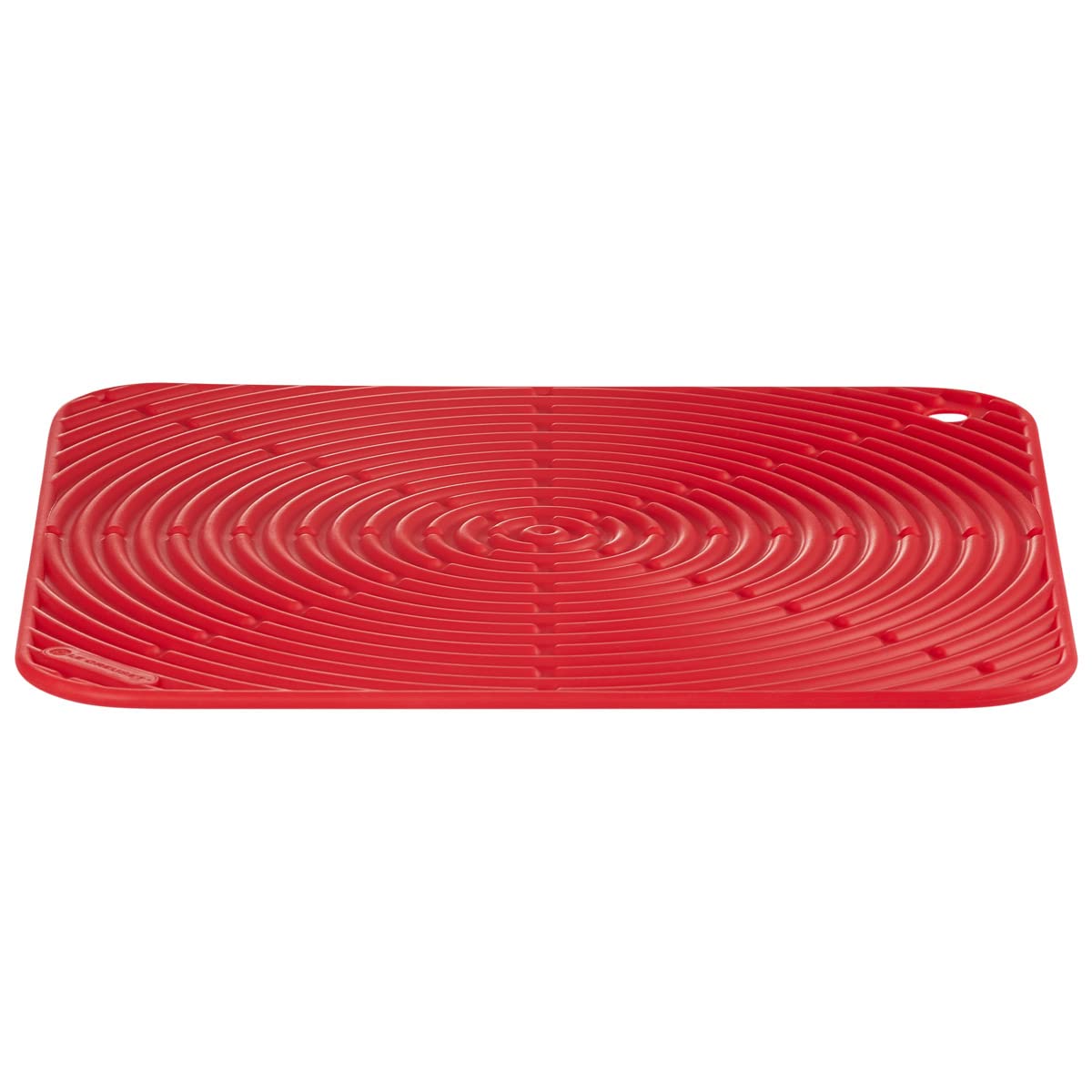 Le Creuset Quadratischer Topflappen aus Silikon, Ø 29 cm, Kirschrot, 93005629060000