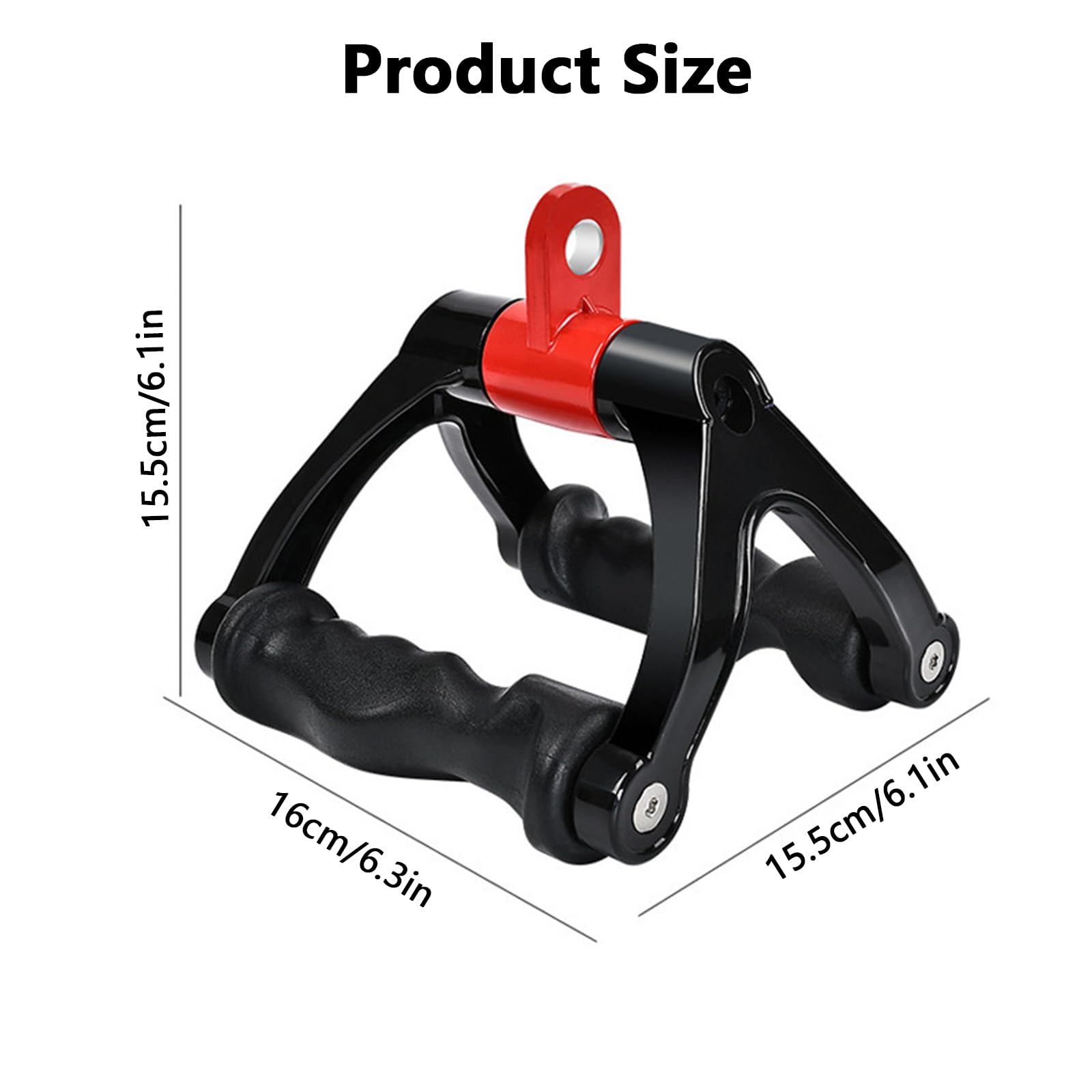 Accessori da Palestra Maniglie Palestra, Triangolo Pulley per Tirare Fitness Maniglia per bicipiti e tricipiti, Triangolo Impugnatura Parallela，Palestra Accessori