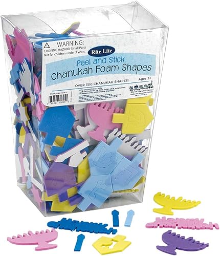 Miniatura 6 de Juego de regalo de calcomanías de Hanukkah, más de 600 calcomanías, calcomanías prismáticas de Janucá, libro de calcomanías de Janucá y formas de