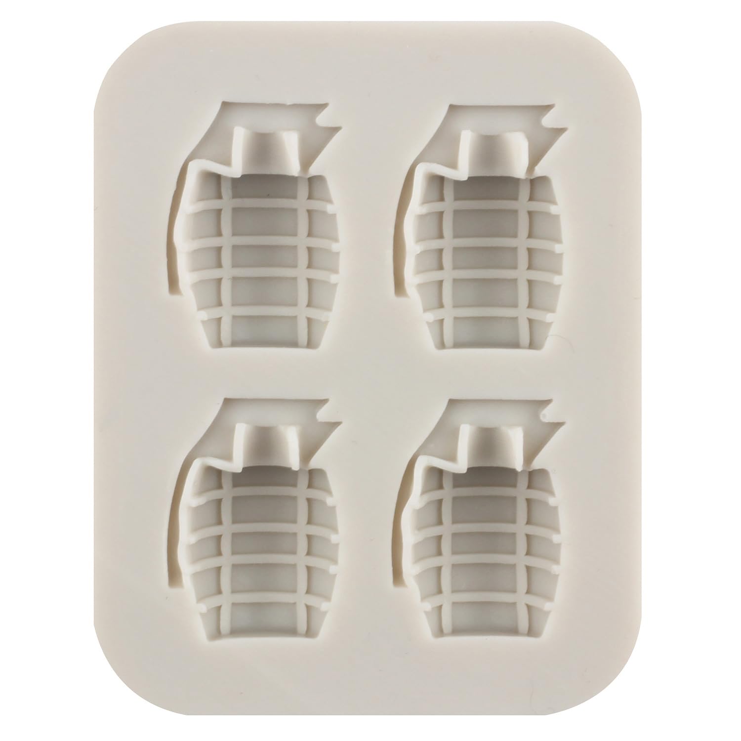 Set 4 Stampi In Silicone A Forma Di Proiettile E Pistola Per Torte, Cioccolato, Fondente, Pasta Di Gomma – MY177CK - 4