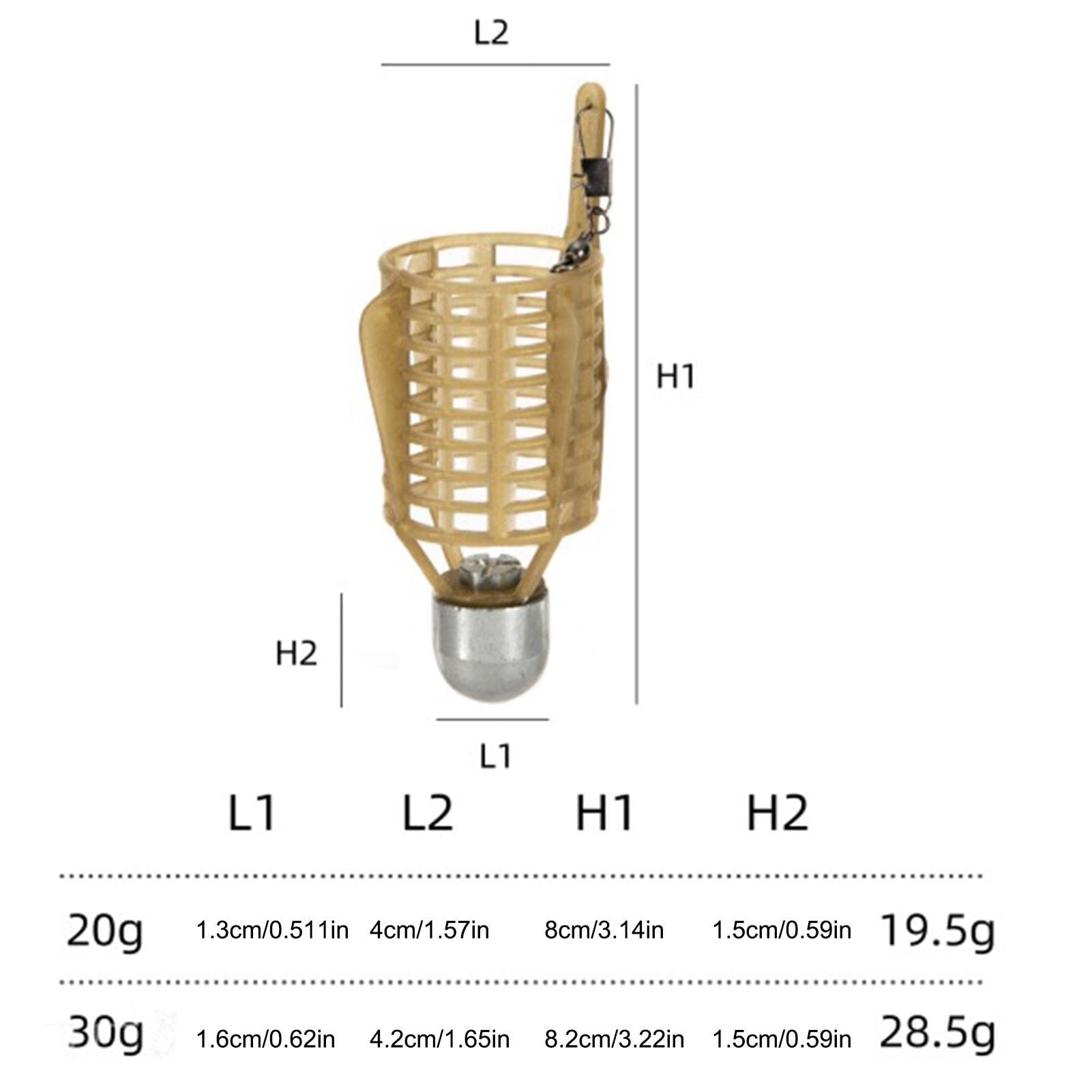 4 Mangiatoie A Molla Per Pesca Alla Carpa - In Rame Con Affondamento Rapido - Foto 5