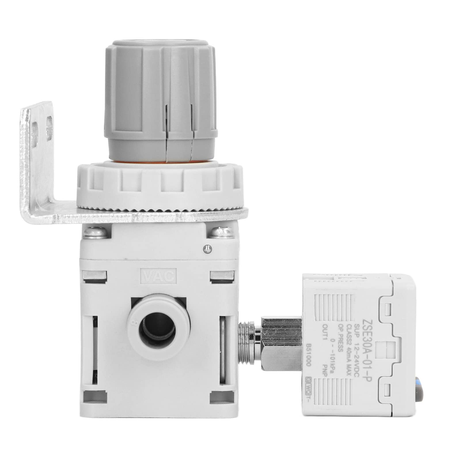 Cryfokt Vakuum-Druckregler mit Digitalem Manometer, Kompakter Pneumatischer Regler für Luftdruckleitungen und Druckluftgeräte, ABS, 1 Set für den Tragbaren Einsatz