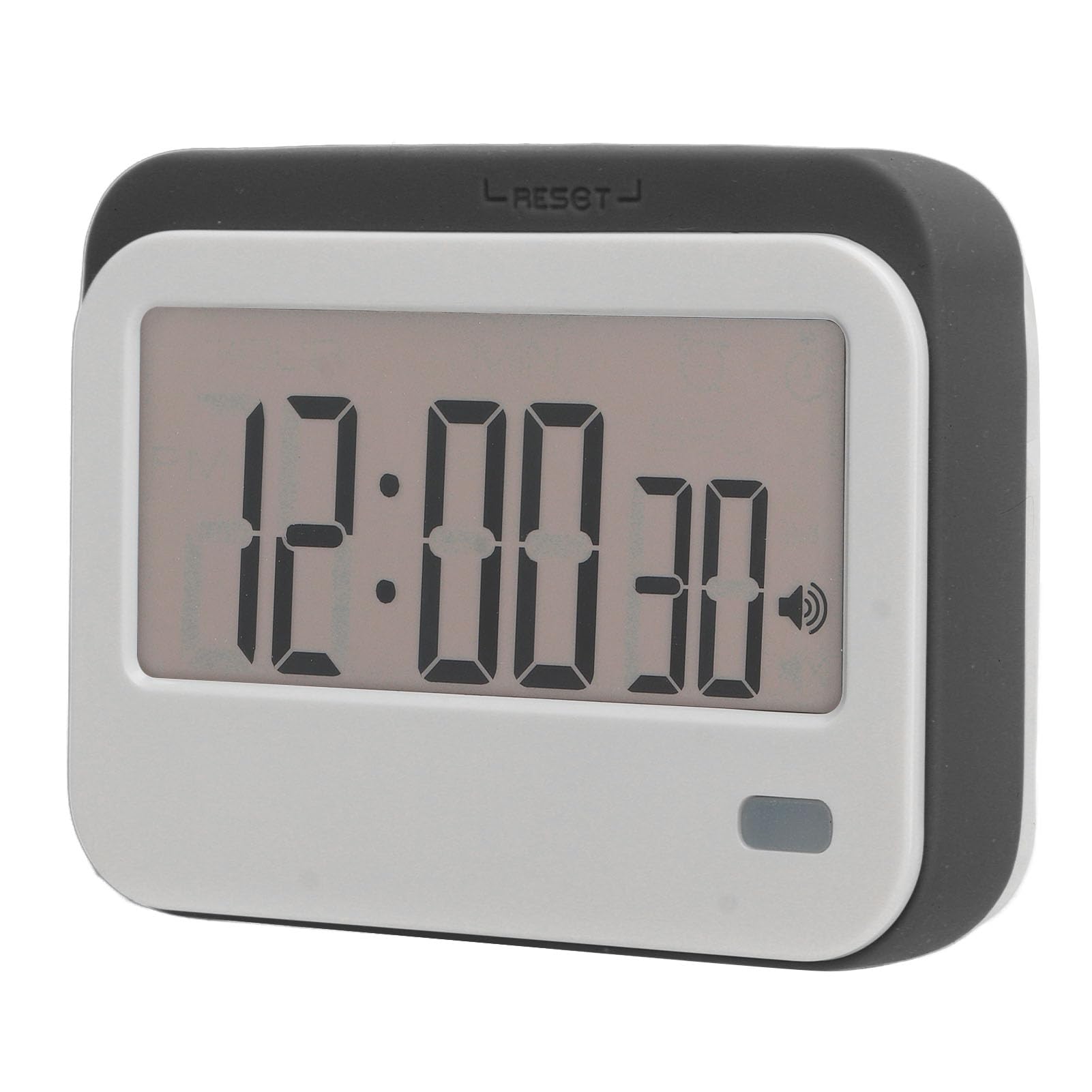 BROLEO Digital Timer Alarm Clock, Portable Mute Small Digital Kitchen Timer for Bodybuilding for Cooking (Grey)