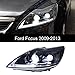 Pièces de décoration de voiture pour Ford Focus 2009–2013 Phare LED DRL Faisceau de feux de circulation diurnes à deux LED Faisceau antibrouillard (kit LED)