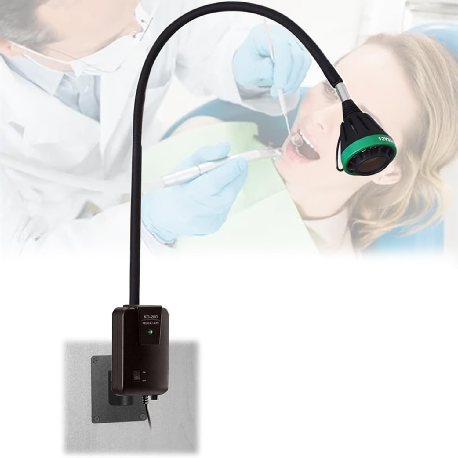 HXYSXHJUO Surgical Examination Lamp 35W LED - High Brightness, Multi-Angle Lighting, Wall Mounted Clamp, Ideal for Gynecology & Outpatient Use