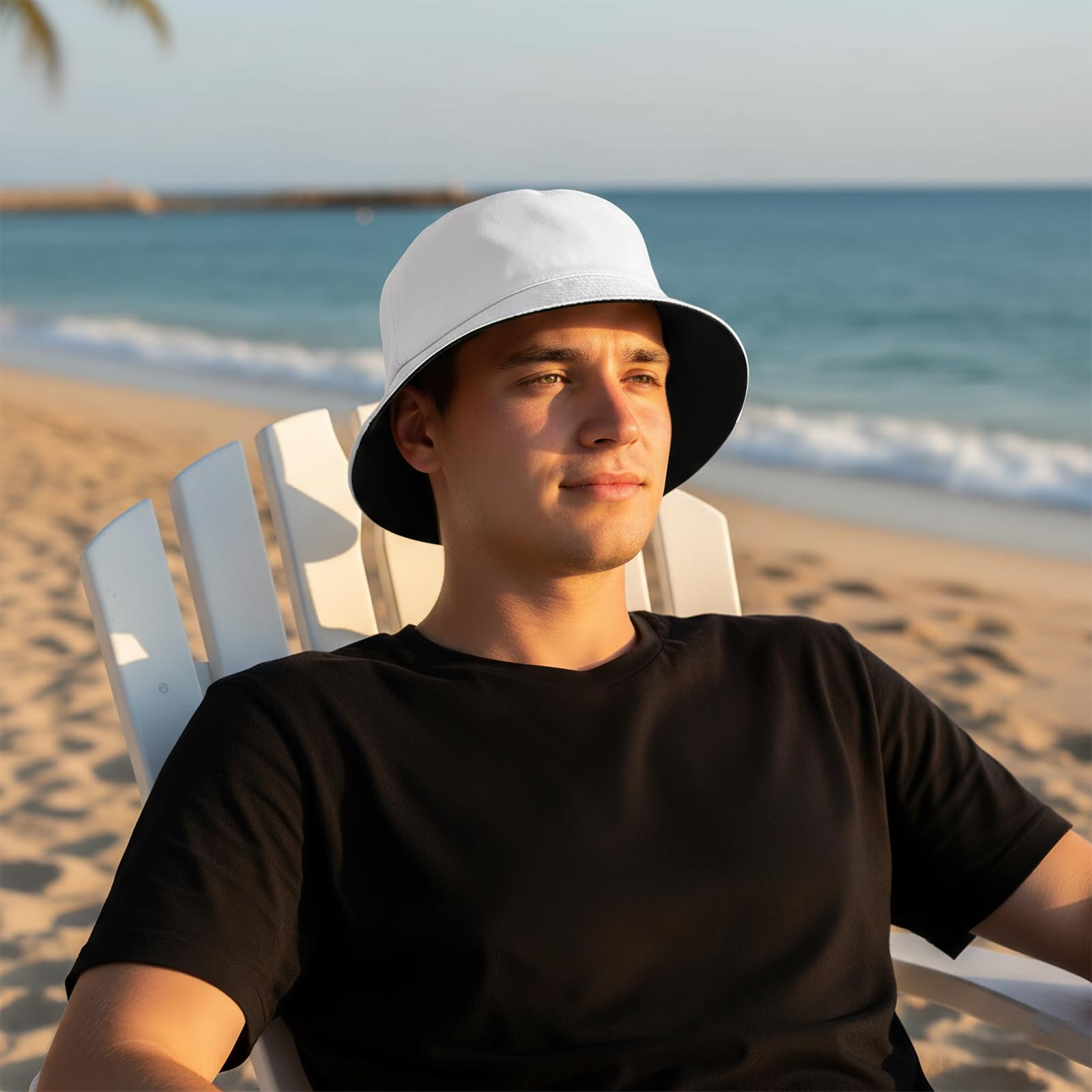 YAMEIZE Letnia klasyczna czapka z wiadrem dla kobiet i mężczyzn, UV400, wędkarstwo, na plażę, podróż, czapka rybacka, kapelusz przeciwsłoneczny, do golfa na zewnątrz