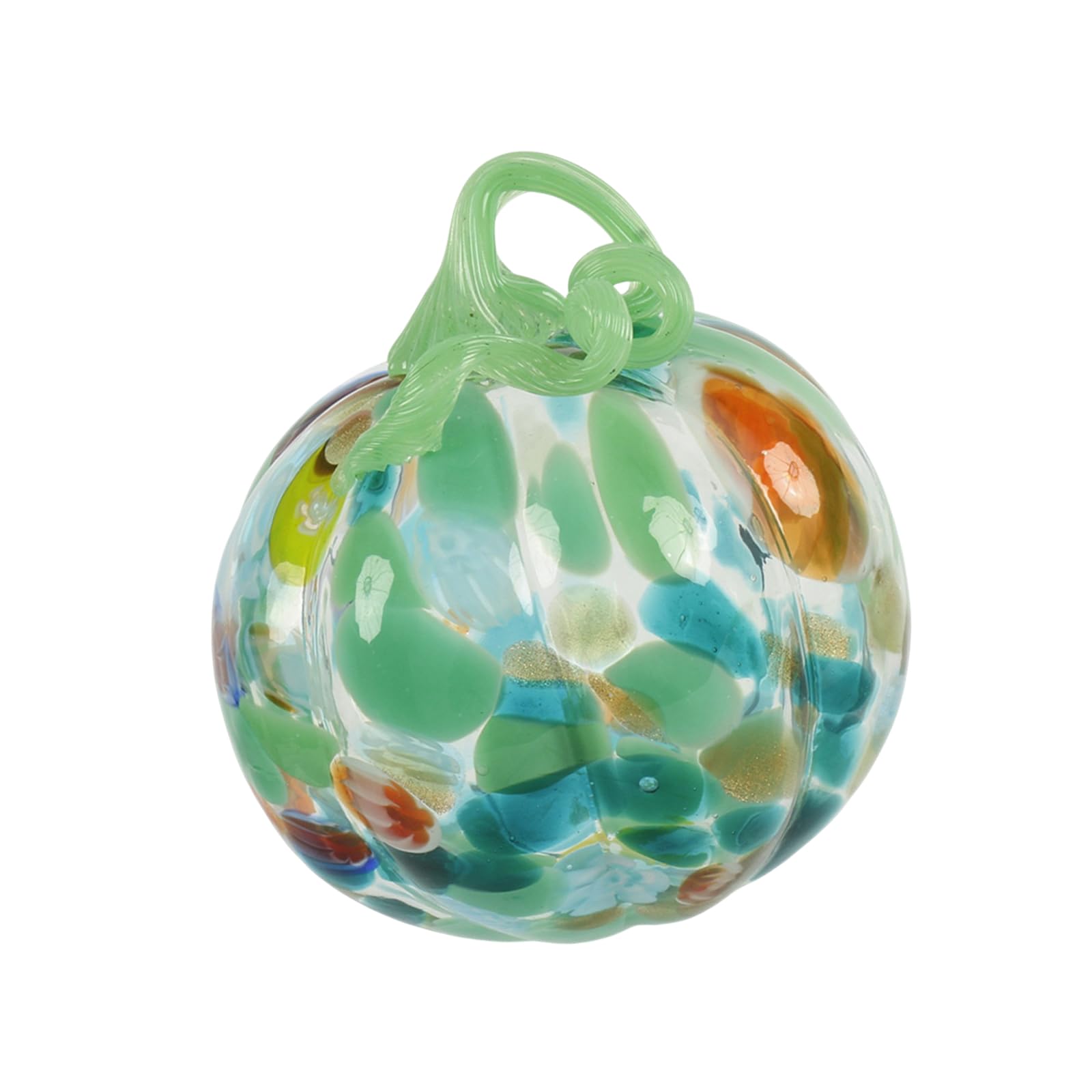 Limtula F Halloween Glass Pumpkin Pendant Or All Harvest Decor Hand Blown Pumpkin Ornament Or Mantel Shel And Entryway Indoor Display Hand Blown Glass Pendant Decor All Ornament Halloween Autumn Harvest