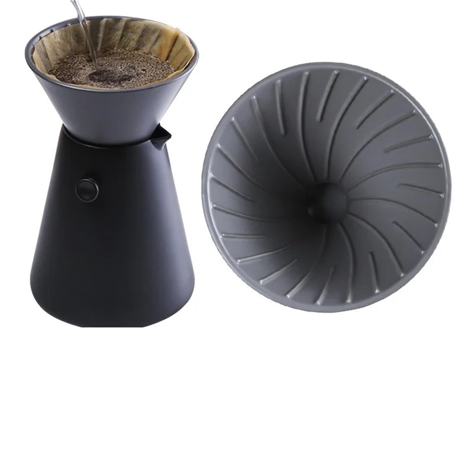 Verseuse à Café Créatif 650ml ménage cafetière goutte à goutte café filtre Pot ensemble en céramique cafetière filtre Pot Pour Les Voyages