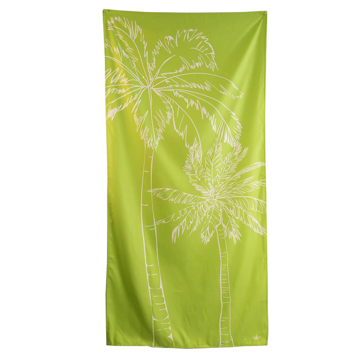 The Royal StandardMicrofiber Beach Towel Beach Accessories 34x70, Mazu Lime/White