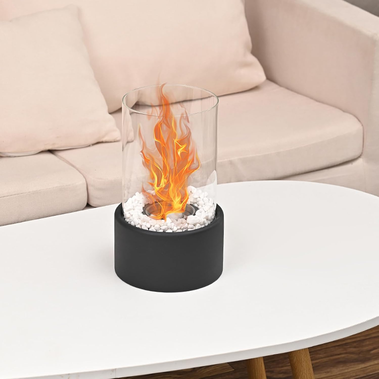 焚き火台, ヒーター ストーブ 暖炉 バーナー, 高さ23.5cm テーブル用ファイヤーピット, 屋内 屋外 パティオ キャンプ 裏