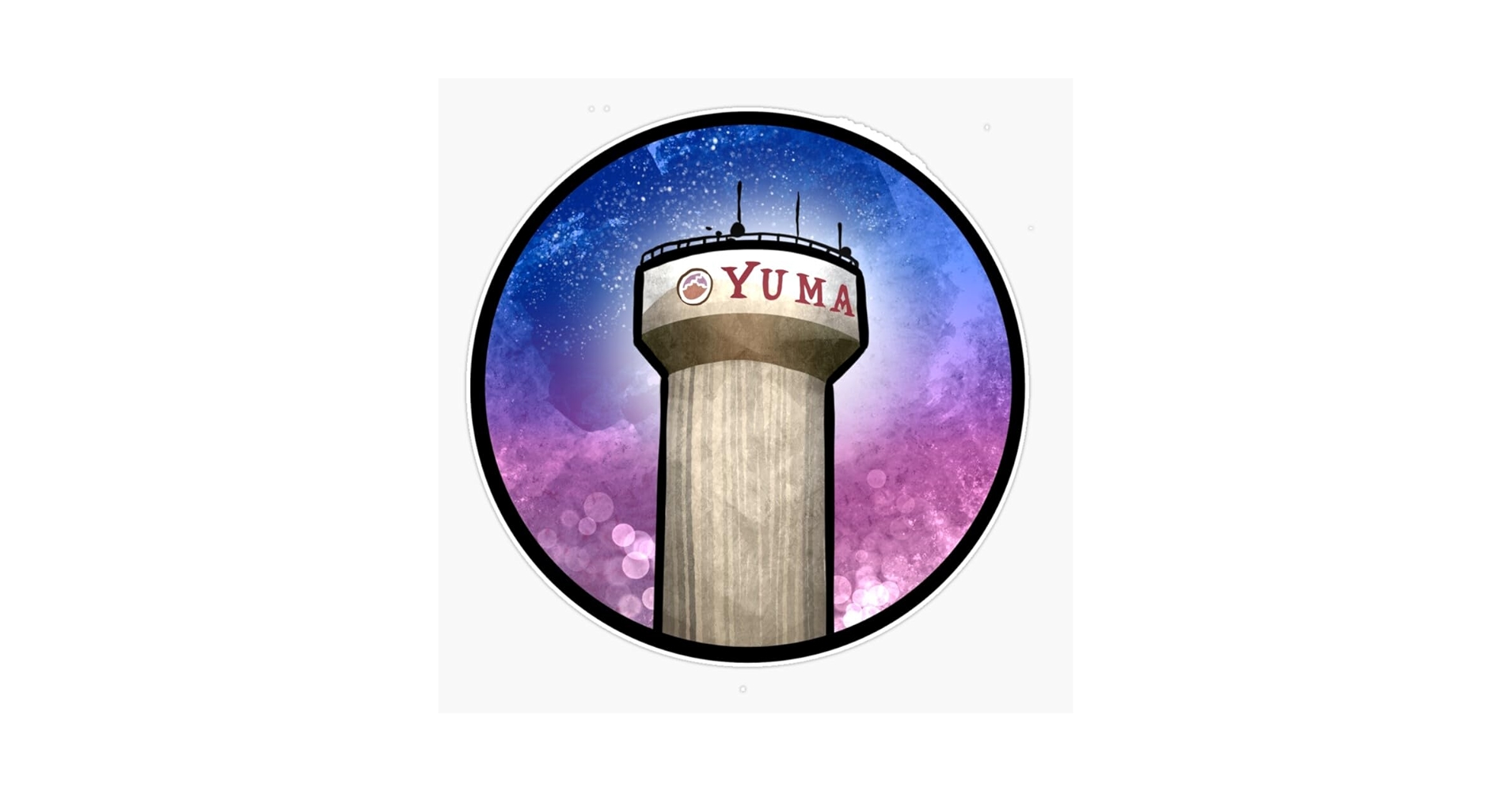 Amazon.com - Yuma Water Tower Sticker Bumper Sticker Vinyl
