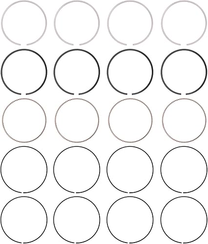 Miniatura 7 de Juego de 20 anillos de pistón de motor que sustituyen a part23040 2E000, compatible con KI*A SOU*L 2.0L 2014-2015 KI*A FORTE 1.8L, 2011-2013 HYNDA*I