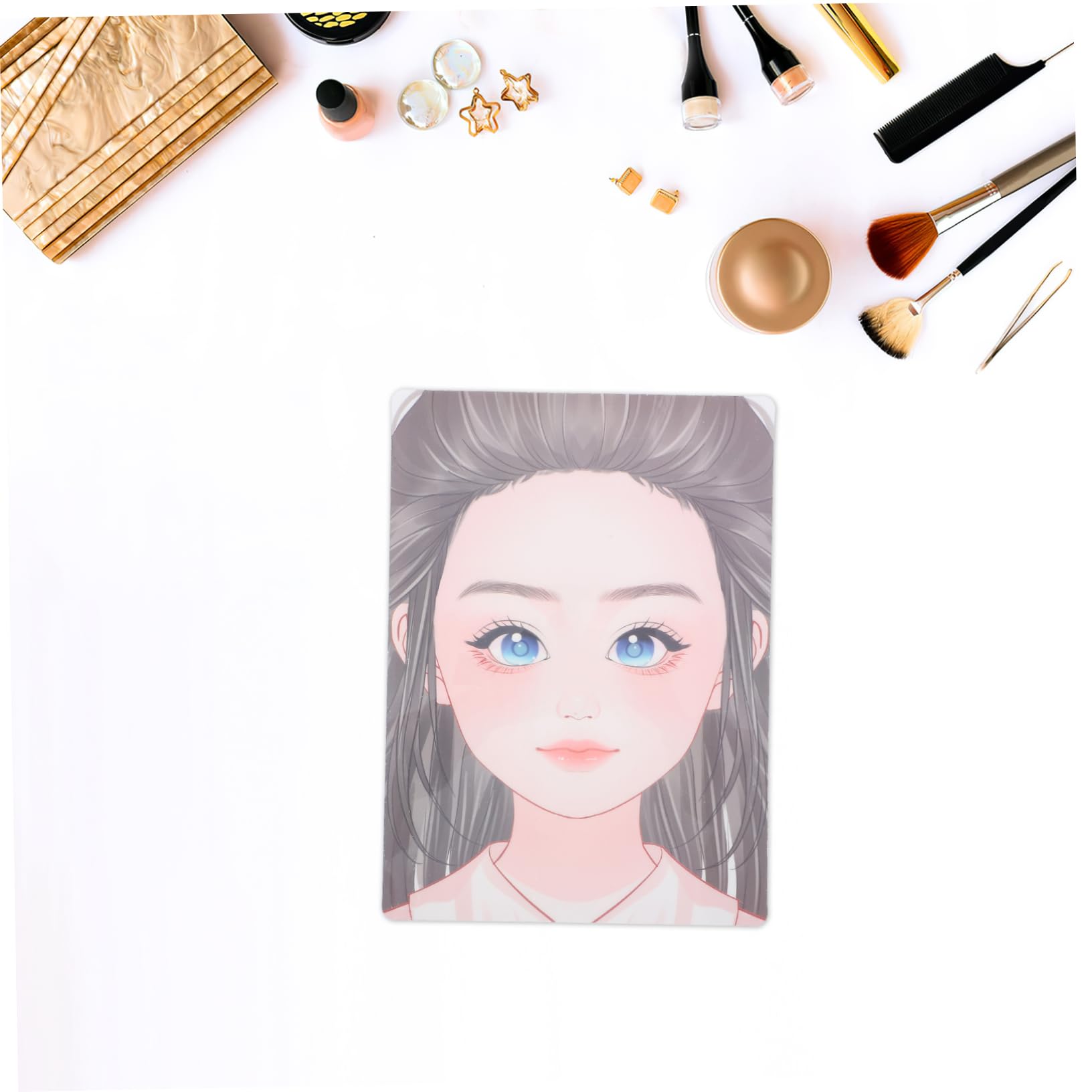 HAWILLOSCH Face Painting Practice Board for Adults Reusable Pet Face Drawing Template with Various Designs for Makeup Skills Development for Fun Stage Makeup Exercises and Tutorials