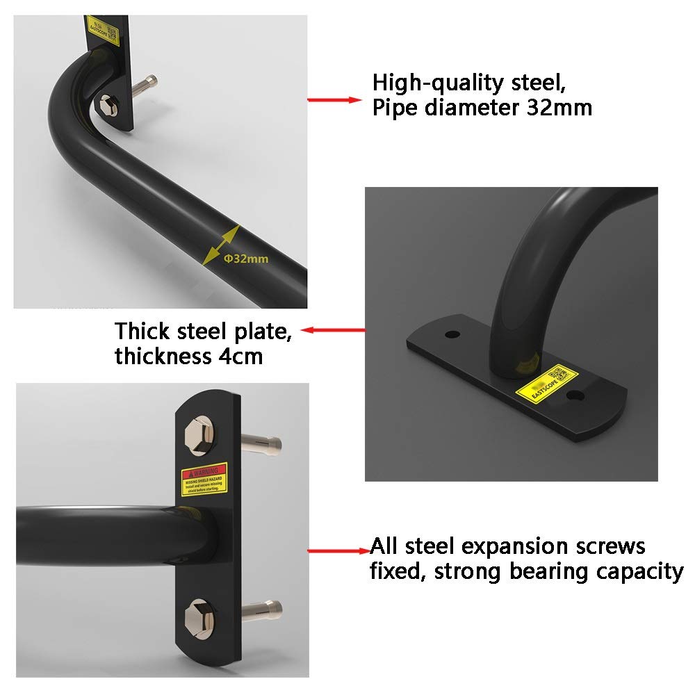 Amazon | プルアップバー HUAHUA 鋼懸垂バーを壁に取り付けられ、懸垂