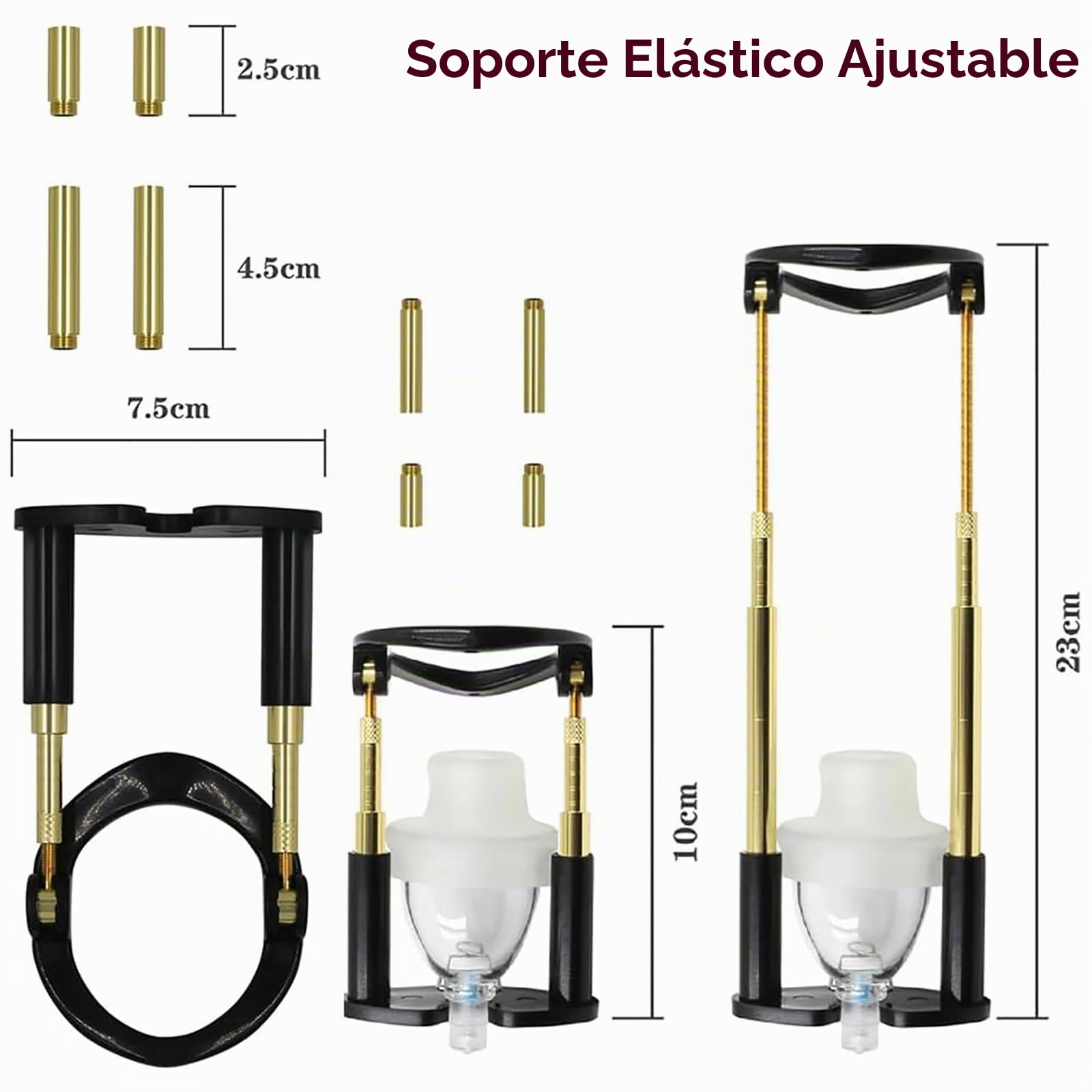 Extensor de pene físico de bombas de pene Enlarger Stretcher, extensión, dispositivo ejercicio tensión