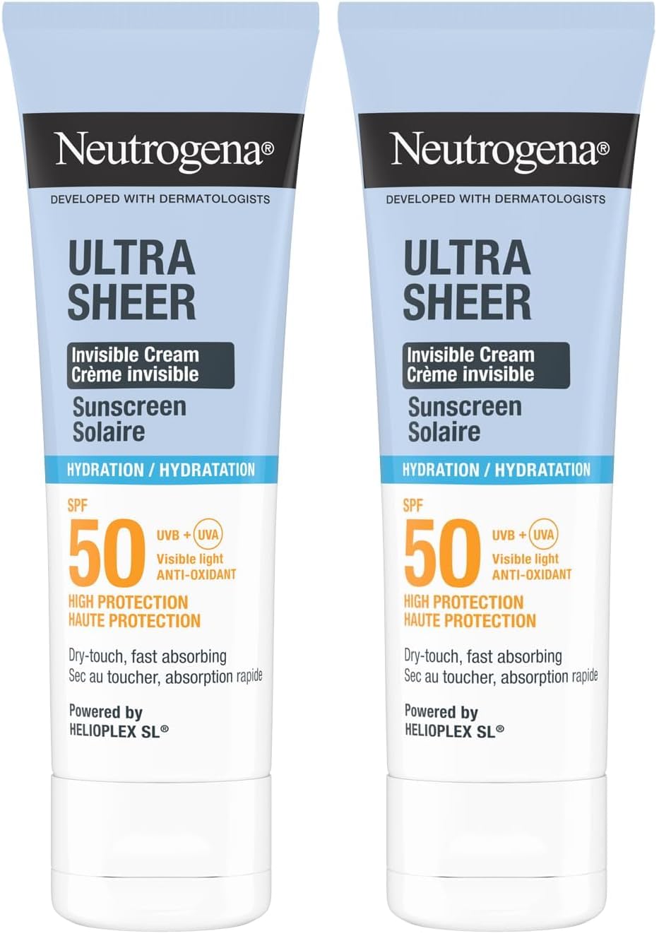 Neutrogena Ultra Sheer Hydrating Cream SPF50 Yüz Güneş Kremi 50 ml (2 paketi)