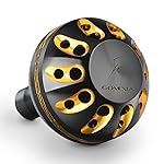 GOMEXUS Power Knob Compatible for Shimano 17 18 Sahara 500-5000 Daiwa 18 Tatula LT 1000-4000 Direct Penn Battle II 1000-5000 Drill Fitment Spinning Reel Handle Replacement 35mm Metal