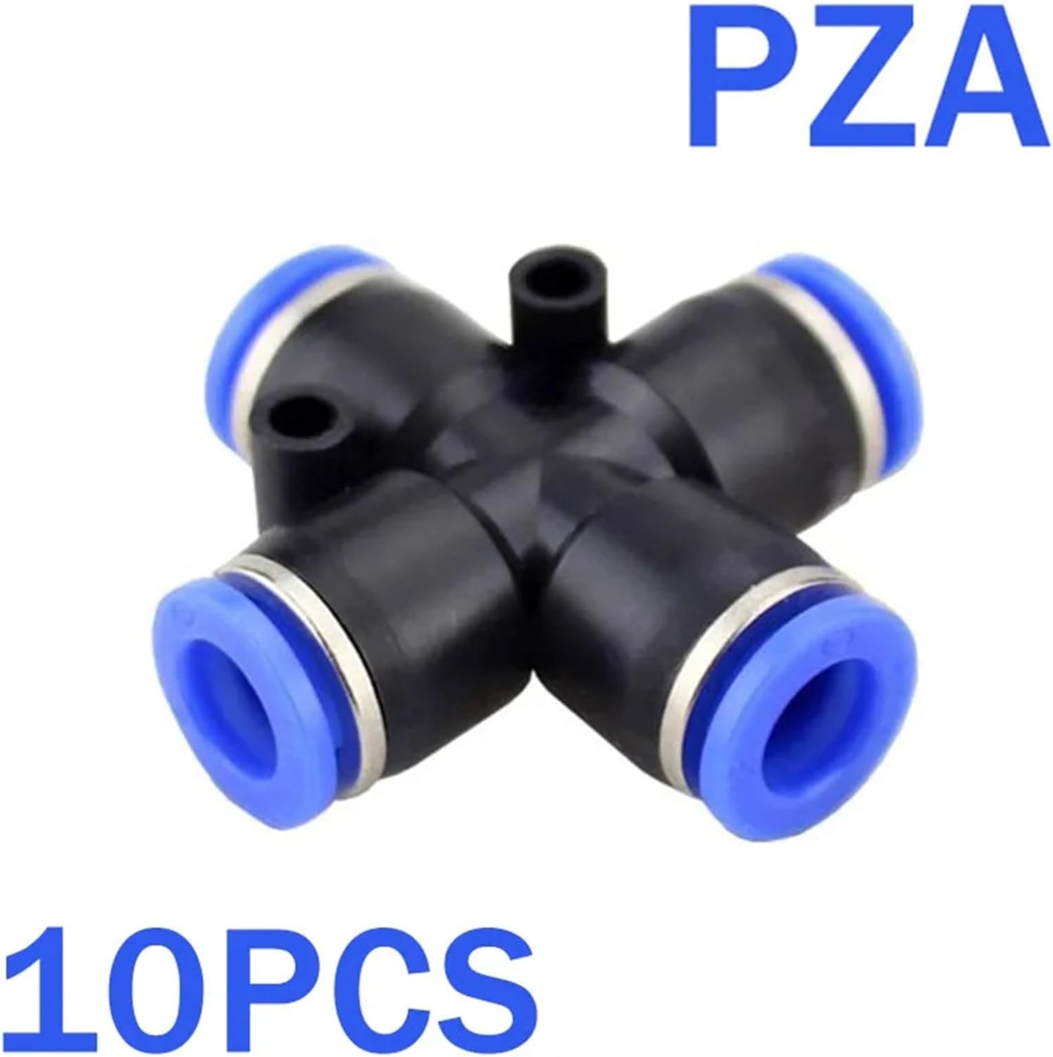 Pneumatic Fitting Quick Release Fitting Push In Hose Plastic 4/6/8/10/12mm Air Hose Connectors 5Pcs(PZA(10PCS),4mm)
