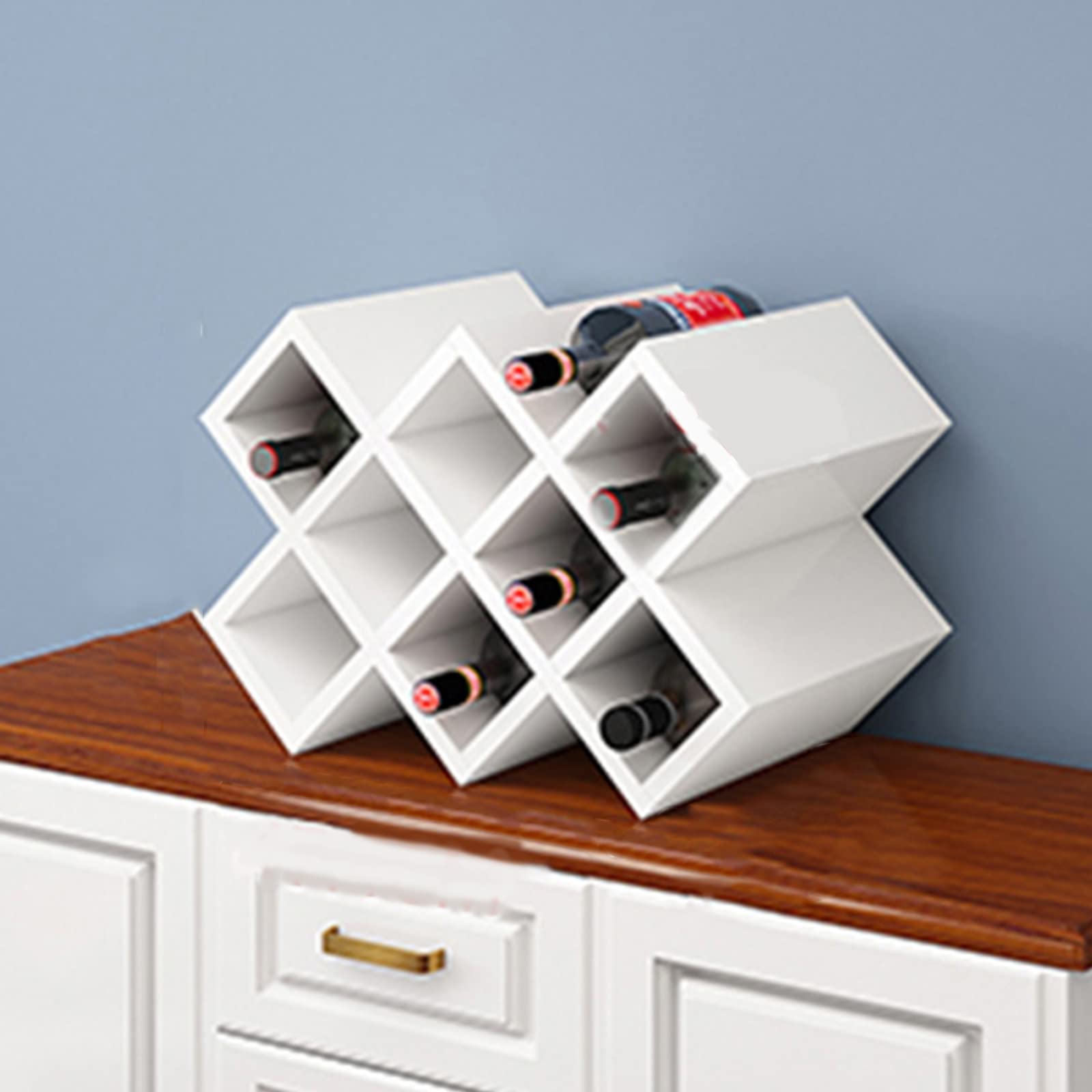 Étagère de rangement pour bouteilles de vin et gain de place