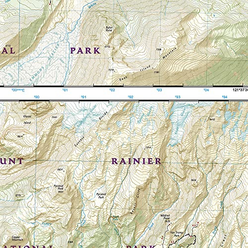 Mount Rainier National Park Map (National Geographic Trails Illustrated Map, 217) #TOP2