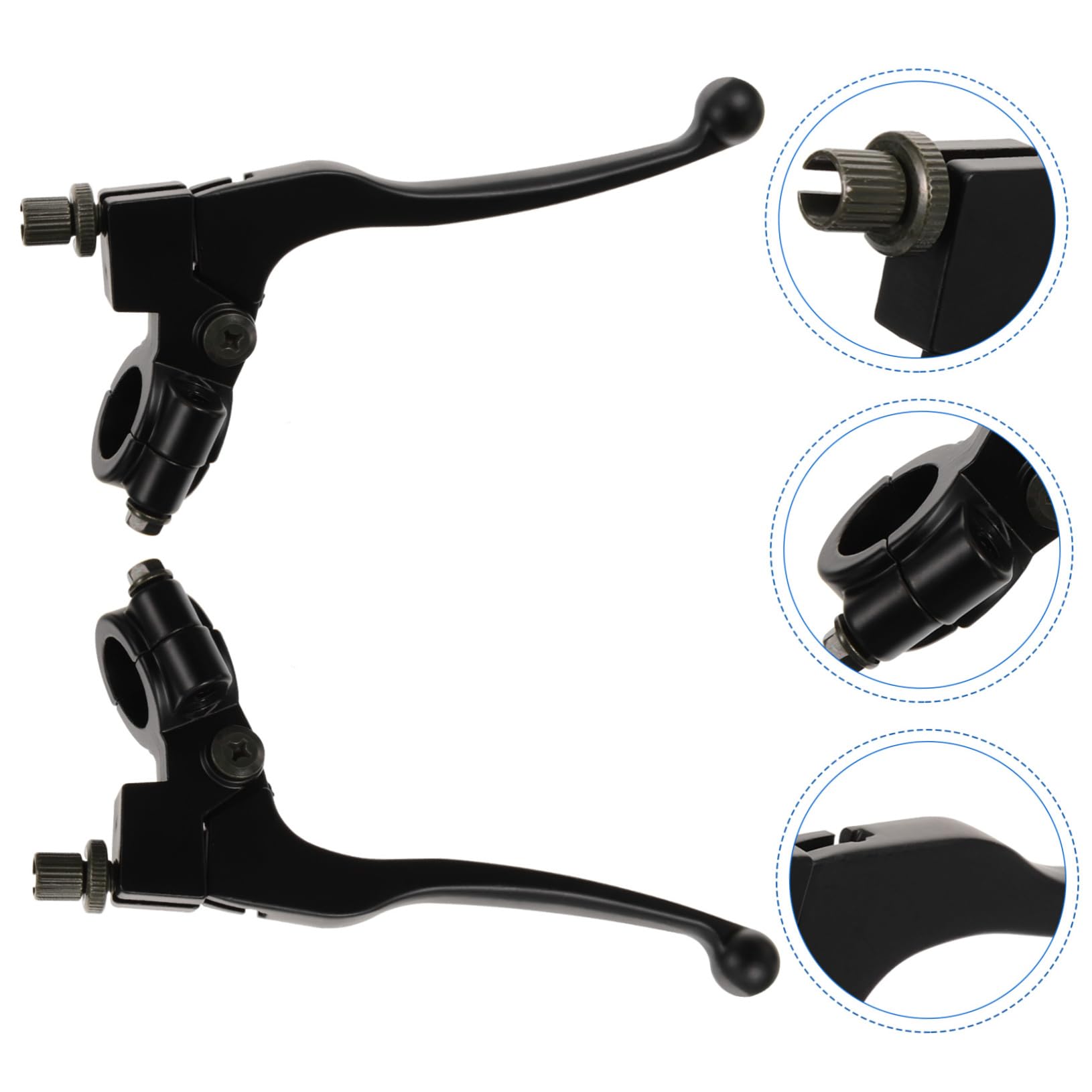 Zerodeko 5 Paare Motorradgriffhalter Griffe motorrad werkzeuge handhaben Griff Bremshebel Ersatzteile Motorradzubehör Motorradteile Universeller Griff vorne Bremshebel Plastik Schwarz