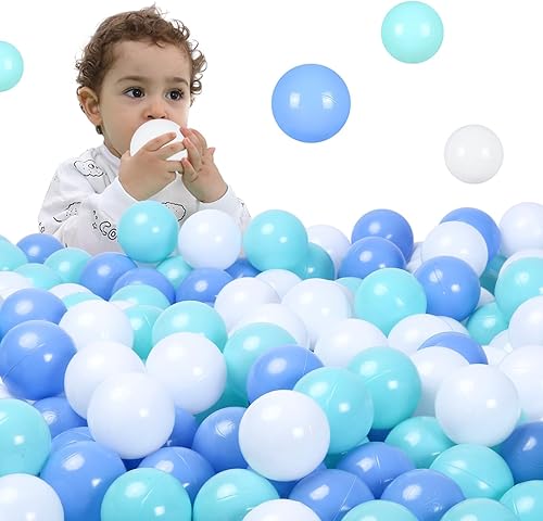 Vista 246 de STARBOLO Ball Pit Balls for Toddlers Phthalate Free BPA Free Non-Toxic Crush Proof Play Balls for Toddlers Kids Pool Playhouse Pack of 100 200 500