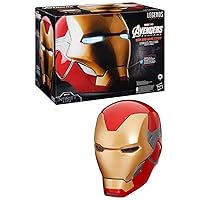 Avengers Hasbro Marvel Legends Series, Casco Elettronico Premium di Iron Man con Effetti Luminosi