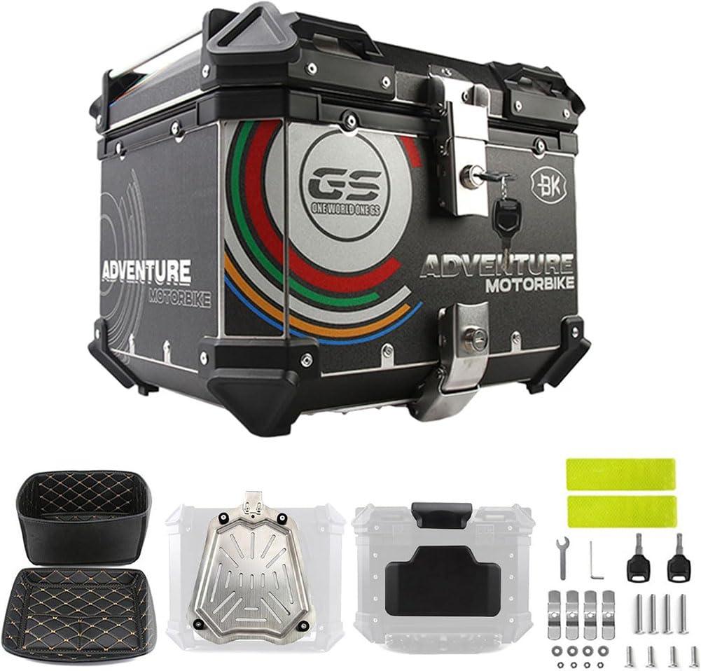Top case moto universel scooter coffre bagages moto étanche 65L