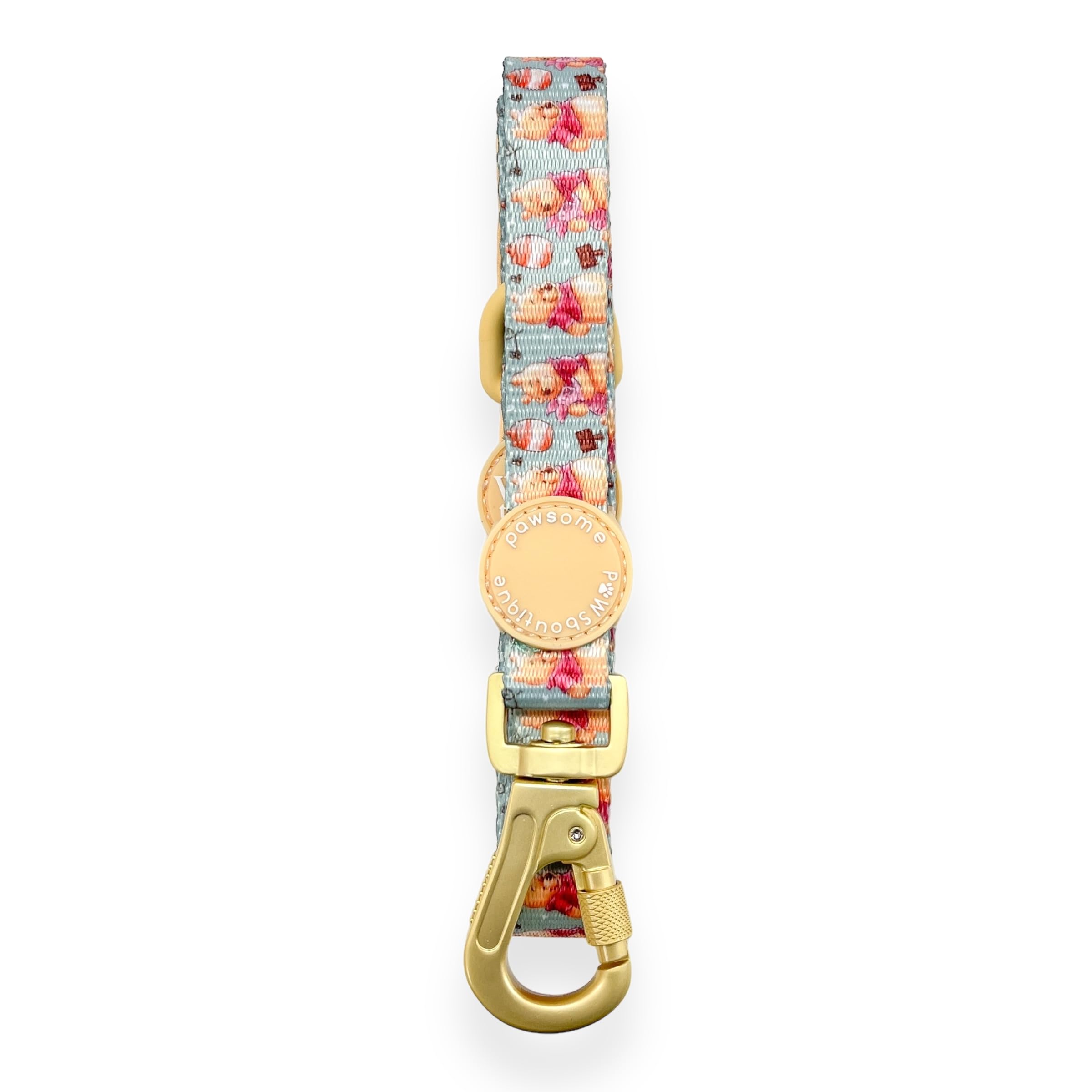 Pawsome Paws Boutique Winnie the Pooh Dog Lead - 5ft Stylish Disney Dog Leash with Soft Grip & Durable Carabiner Clip