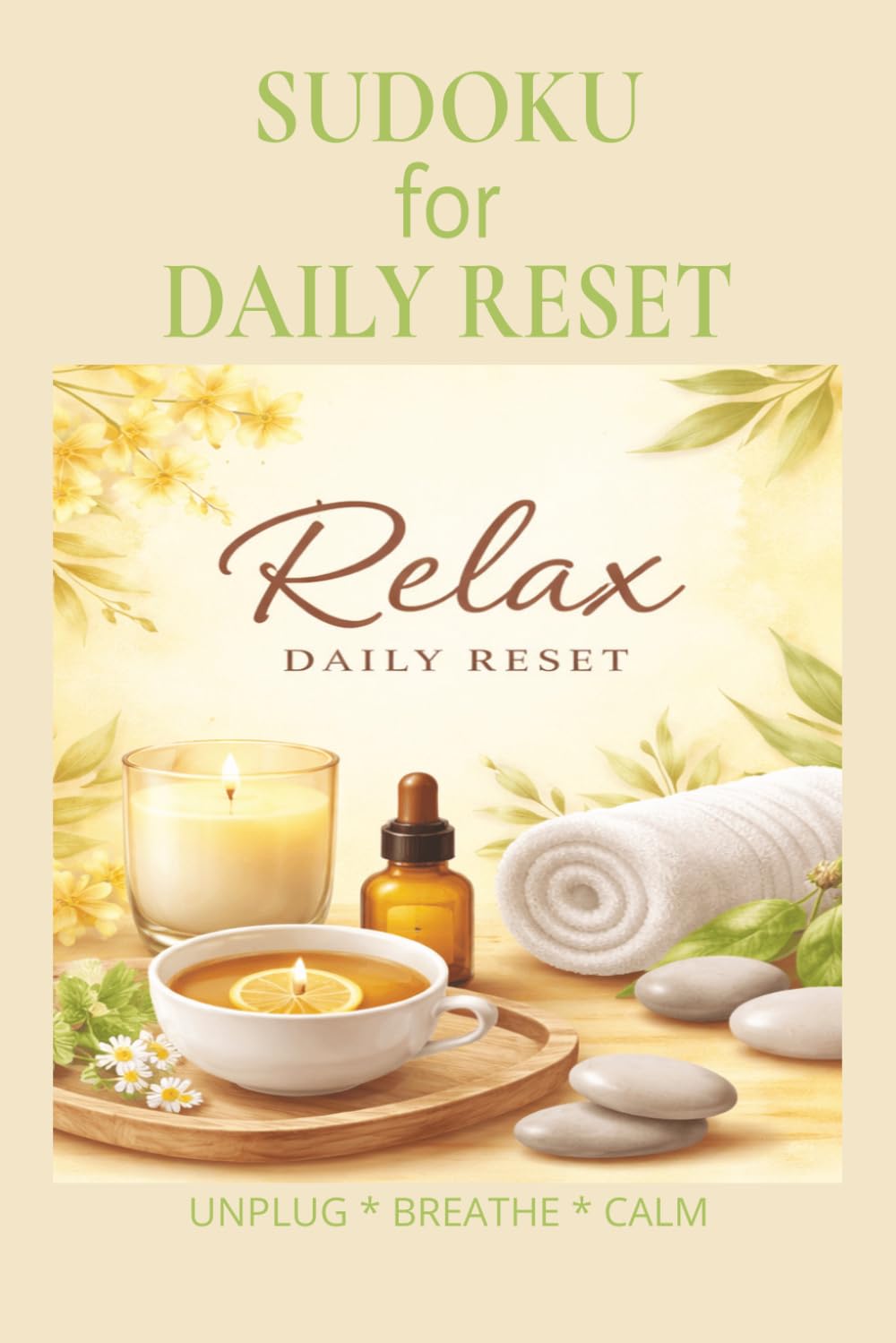 Sudoku for Daily Reset: Sudoku for Daily Reset | Help Calm The Mind, Relax, and Focus | 6x9 inches,110 pages | 50+ Puzzles | Solutions Included
